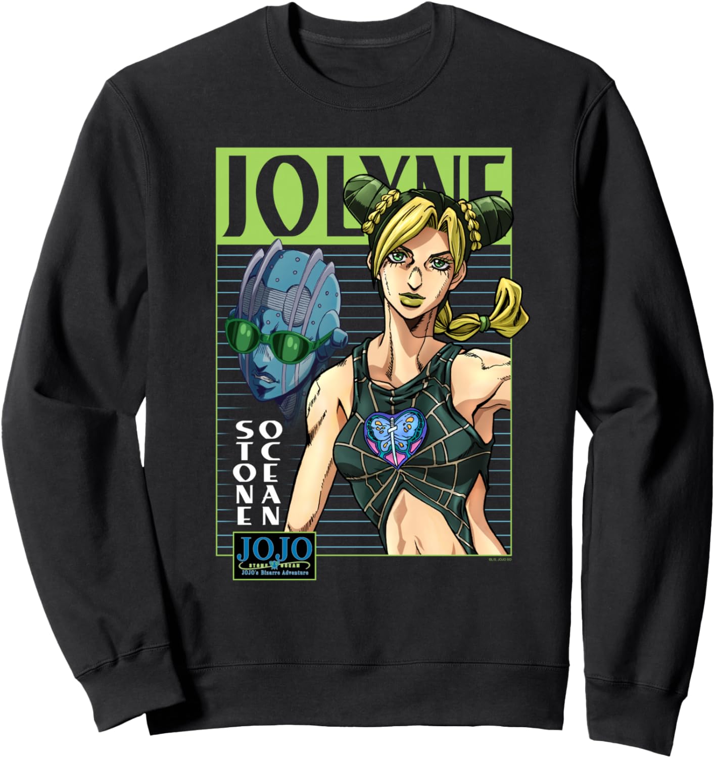 JoJo's Bizarre Adventure Jolyne & Stone Ocean Mugshot Anime Sweatshirt