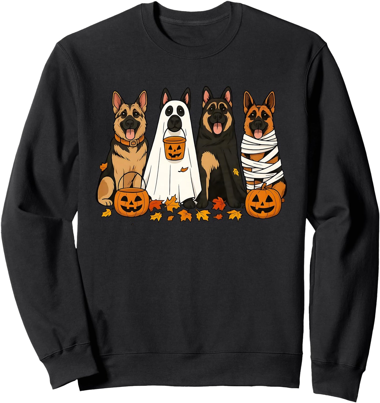 halloween german shepherd Sweatshirt