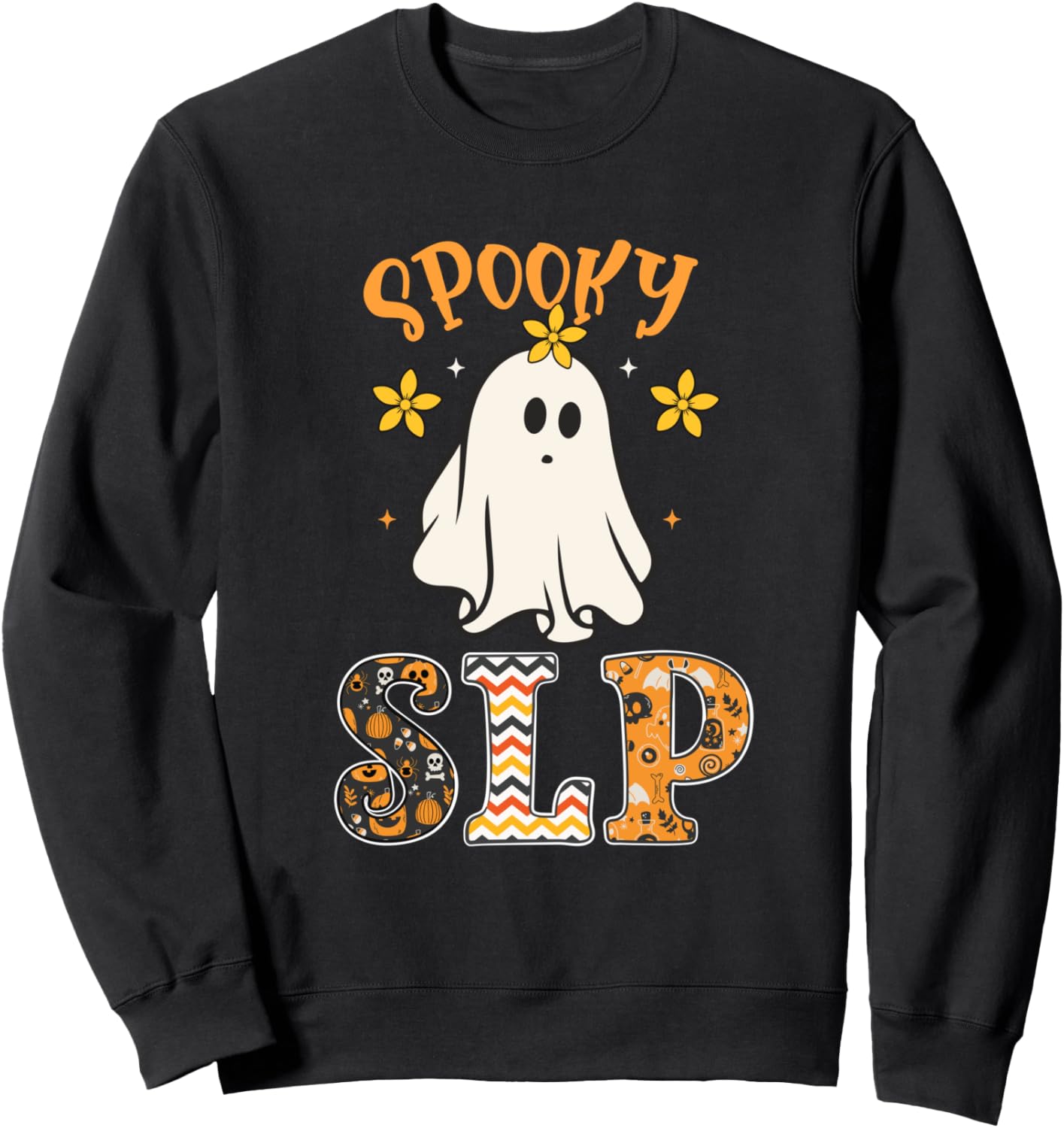 SLP Halloween Spooky Speech Language Pathologist Halloween Sweatshirt