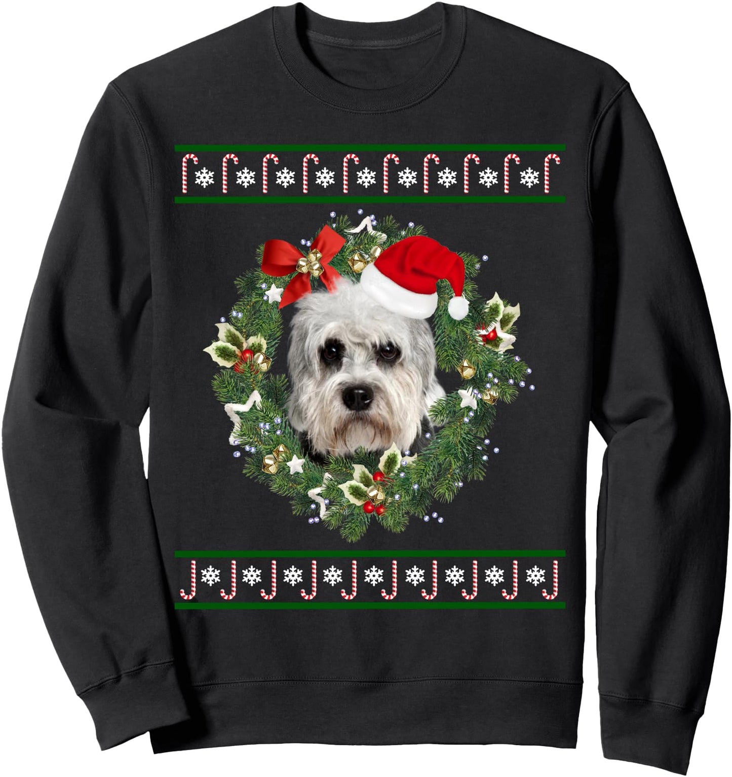 Dandie Dinmont Terrier Christmas Tree Dog Santa Xmas Pajamas Sweatshirt
