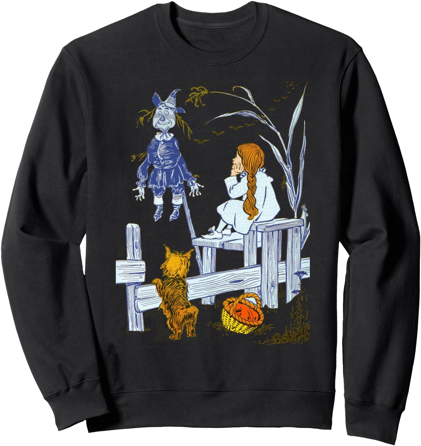 Retro Scarecrow Toto Wizard of Oz Dorothy Sweatshirt