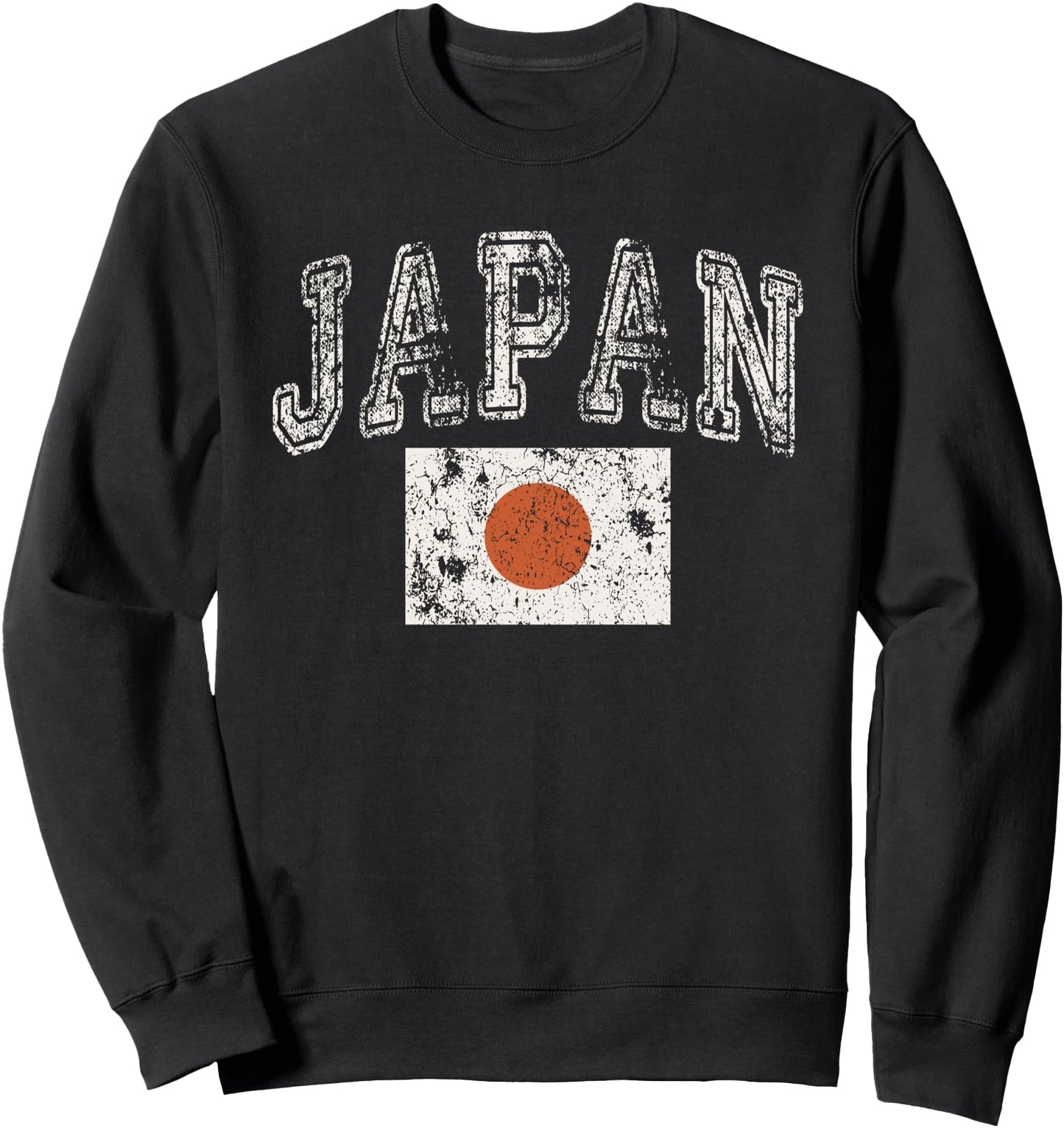 Vintage Retro Faded Japan Flag Japanese Pride Sweatshirt