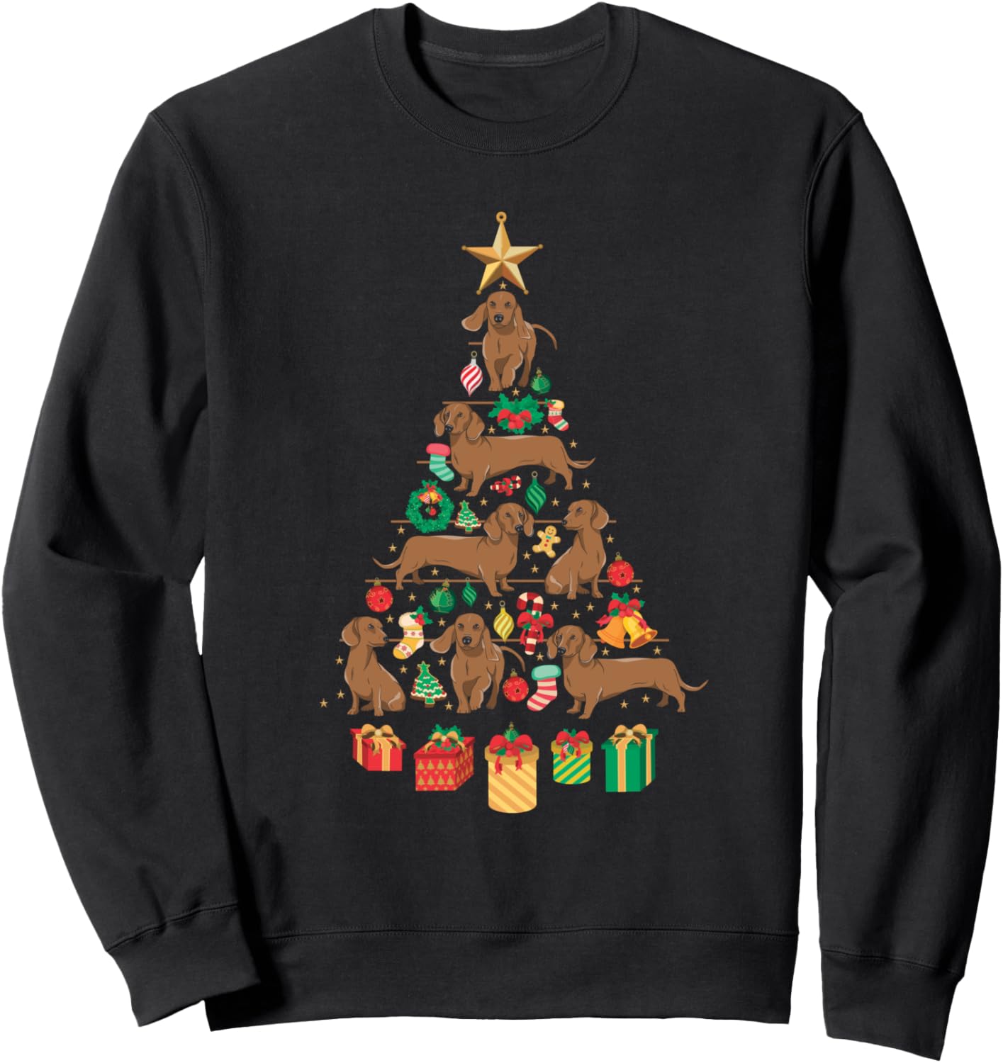 Dachshund Christmas Tree Sweatshirt