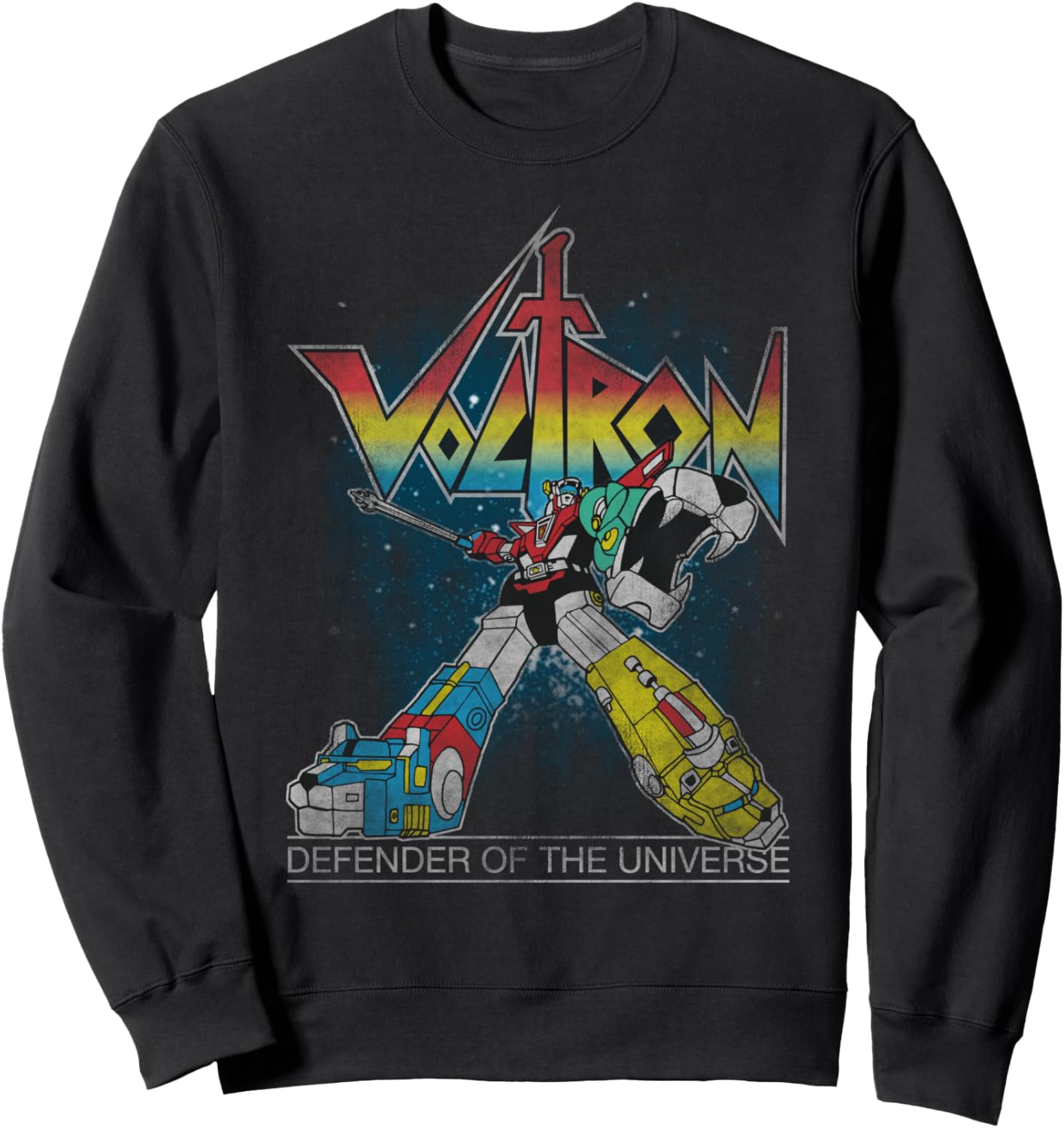 Voltron Retro Defender Rainbow Sweatshirt Sweatshirt