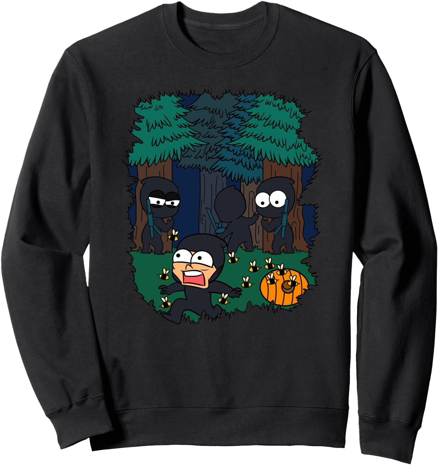 Funny Awkward Ninja Cute Kawaii Japanese Stealth Warrior Sweatshirt