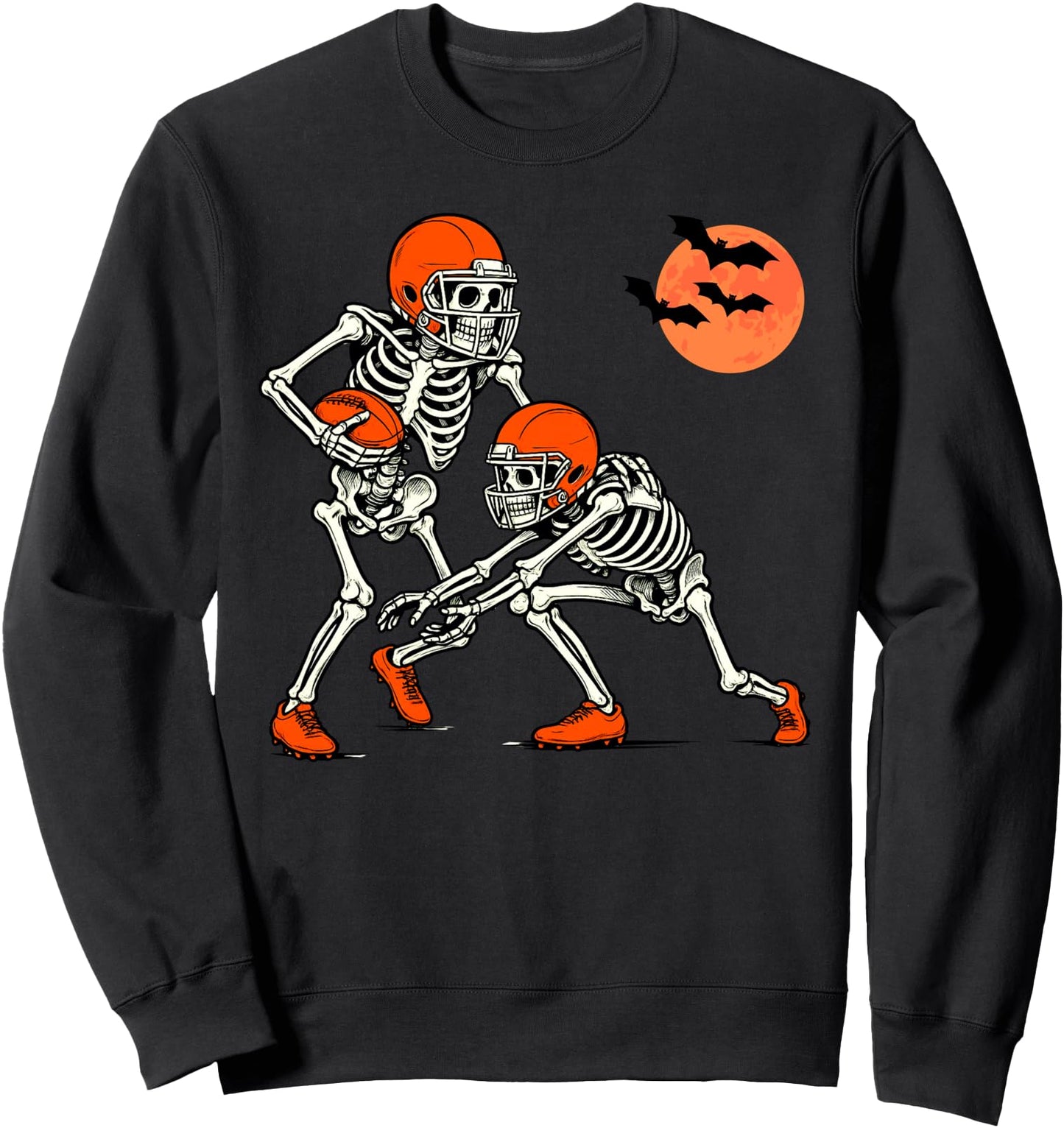 Halloween American Football Skeleton Football Halloween Sweatshirt