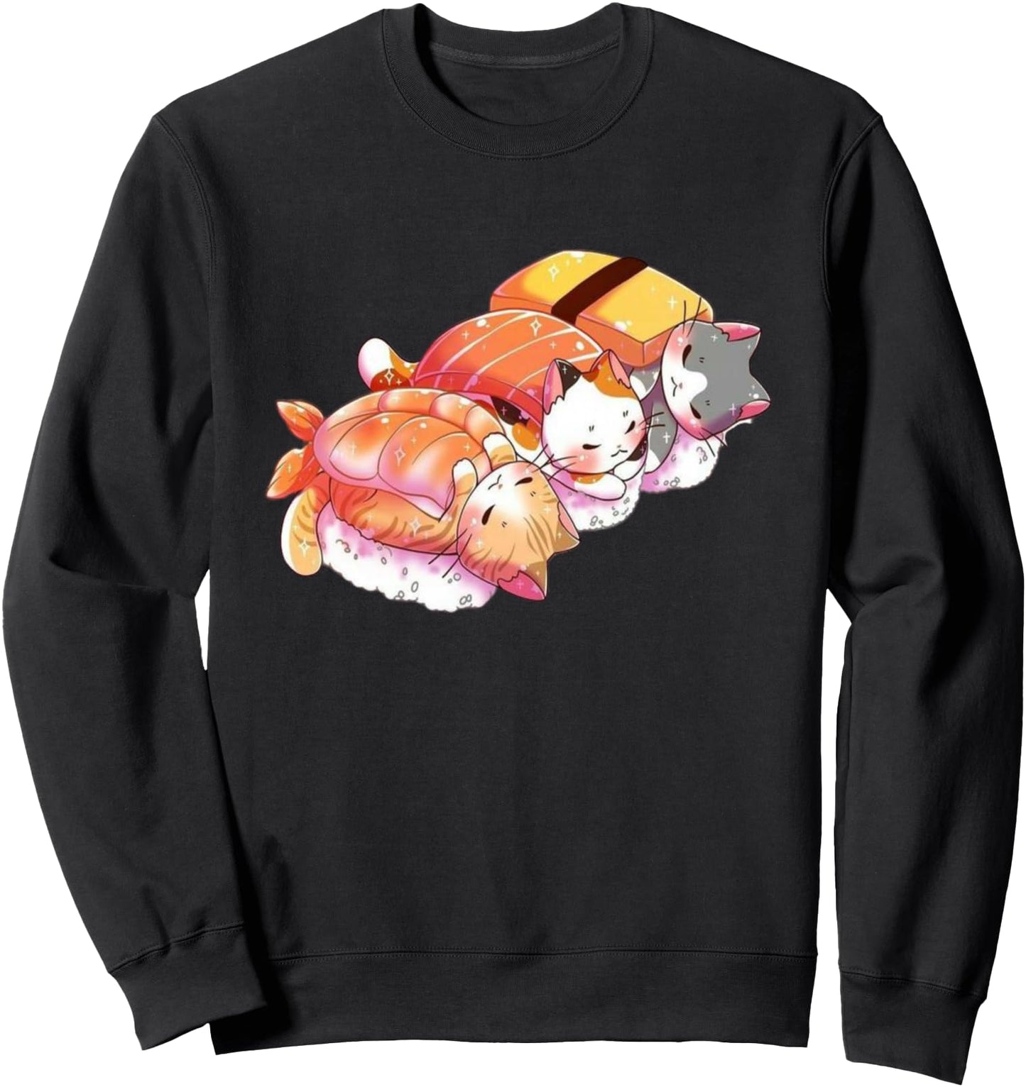 Kawaii Cute Cats Sushi Otaku Japanese Sweatshirt