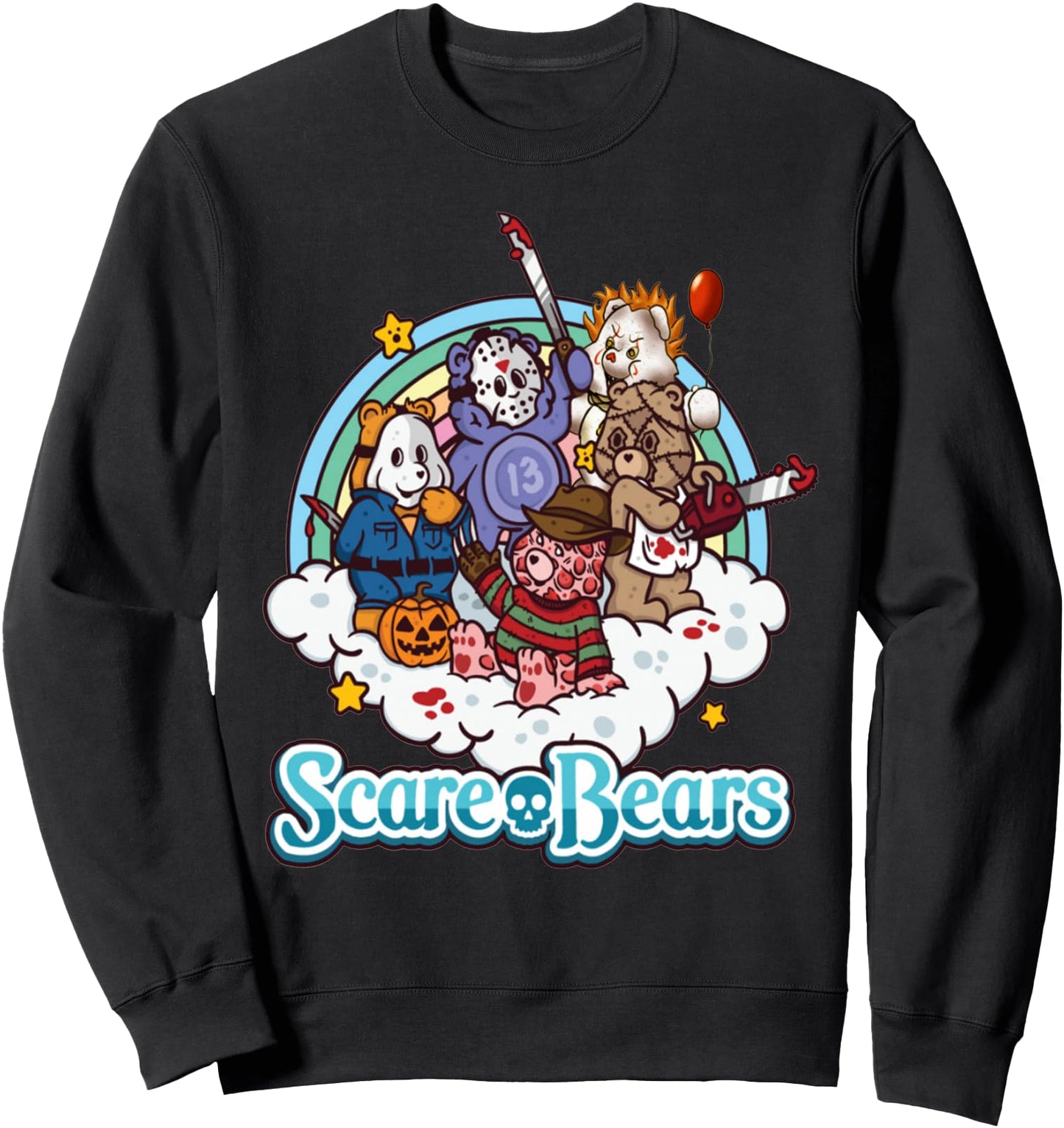 Scare Bears Halloween Party Scary Sweatshirt