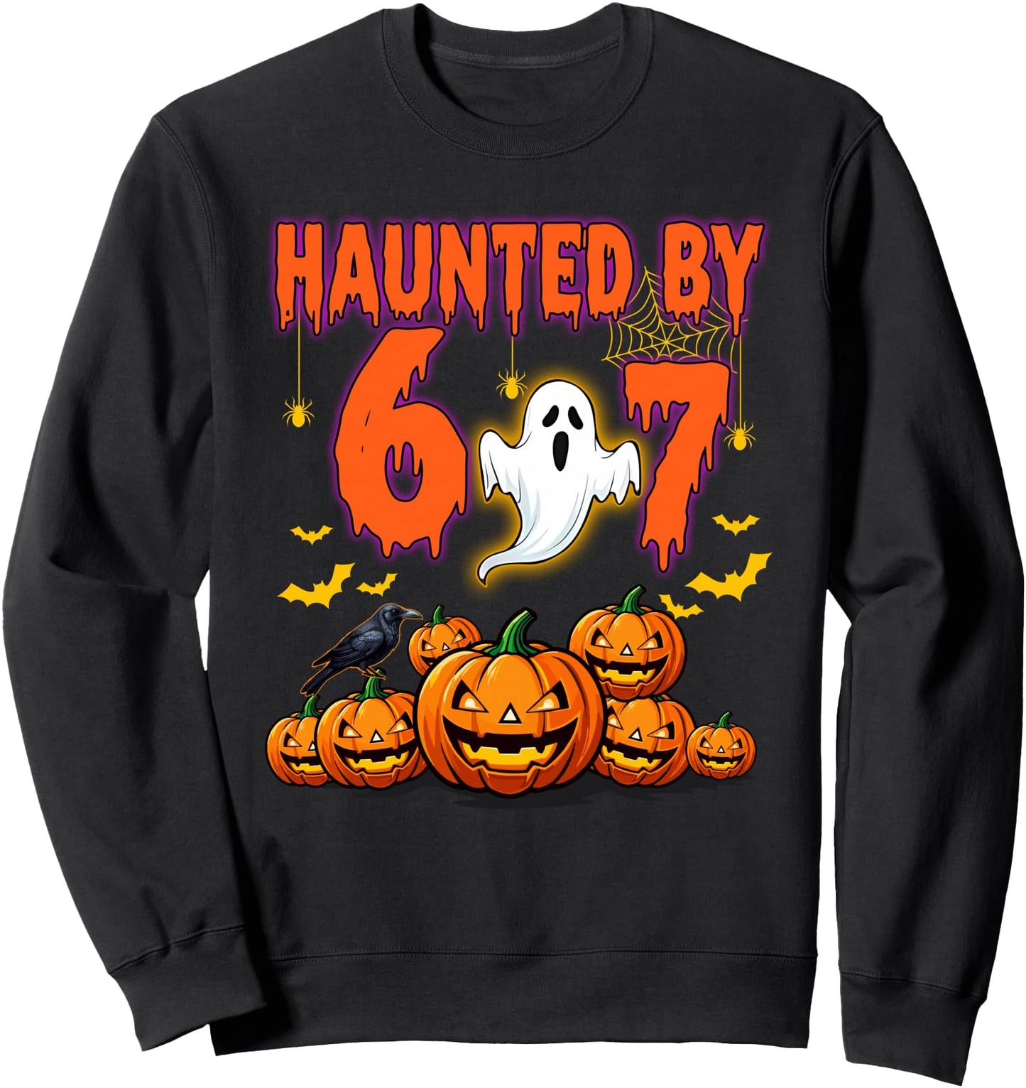 Haunted By 67 Meme Ghost Pumpkin Halloween Costume Sweatshirt