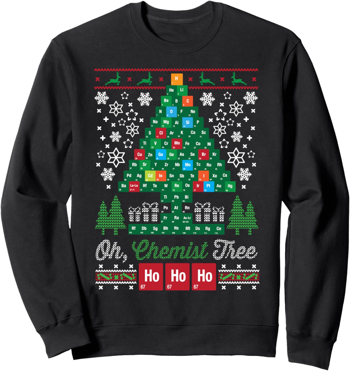 Oh Chemist Tree Merry Christmas Ugly Sweatshirt Sweatshirt