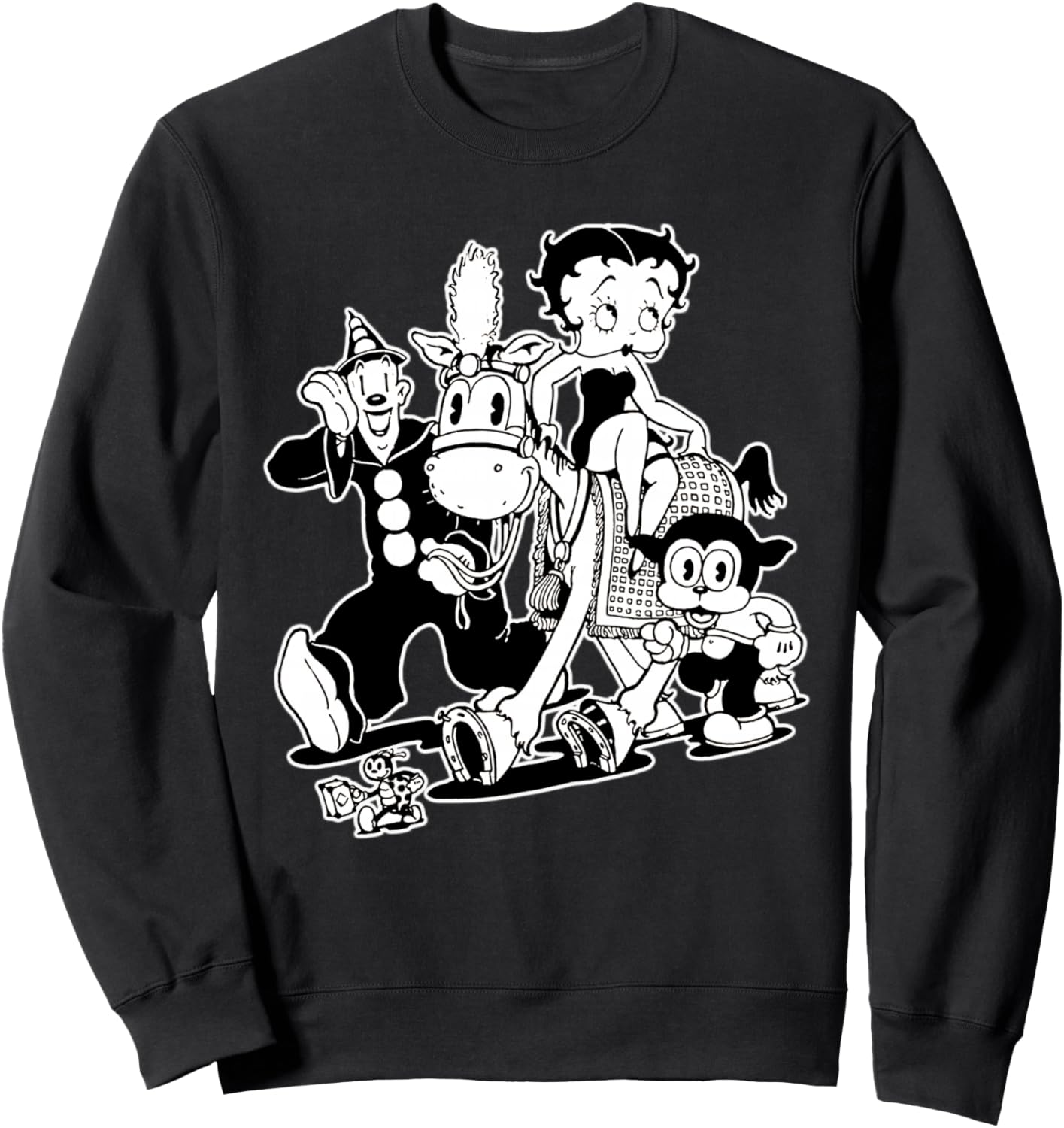 Koko the Clown Bimbo Betty Vintage Crew Cartoon Sweatshirt