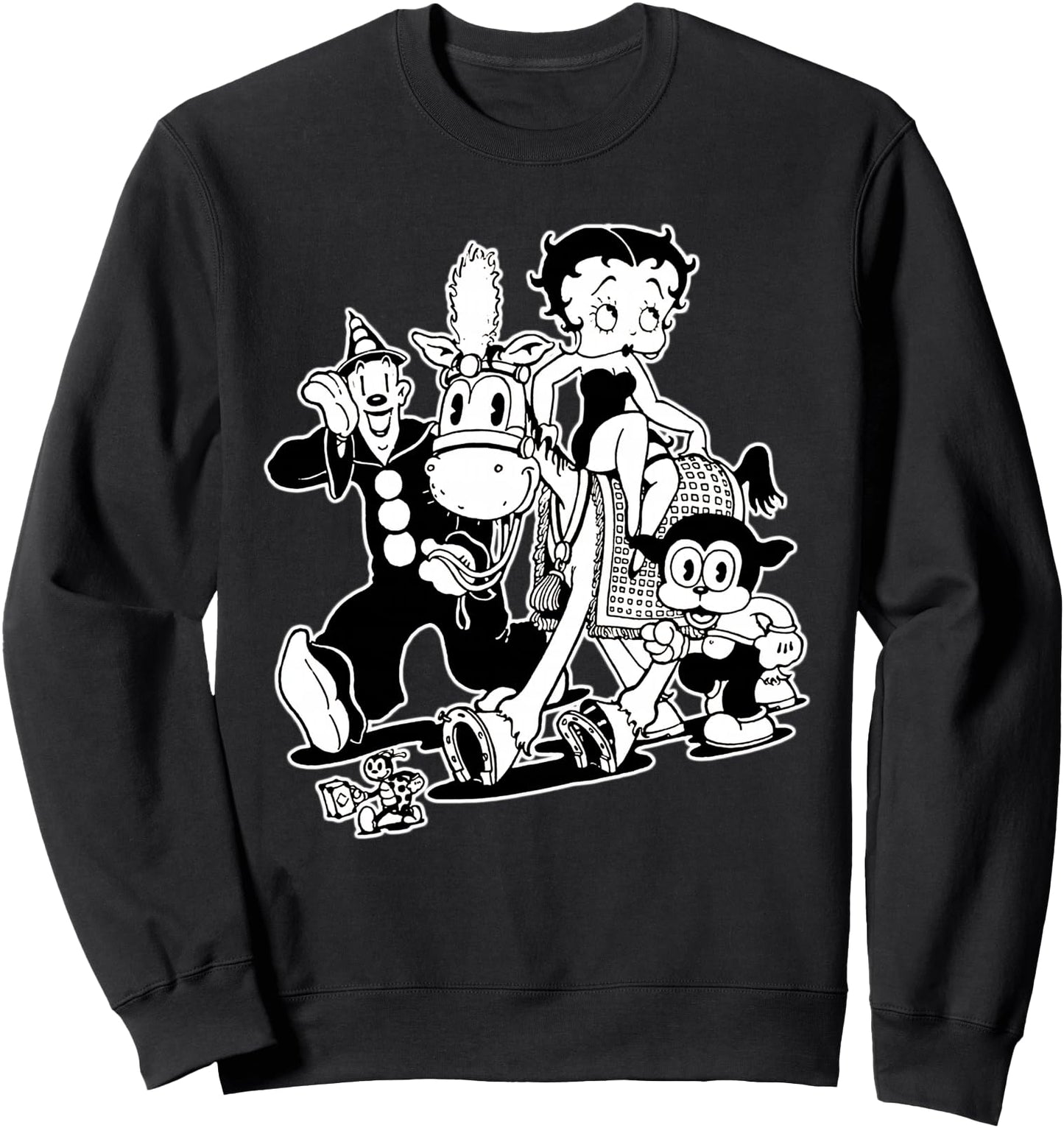Koko the Clown Bimbo Betty Vintage Crew Cartoon Sweatshirt