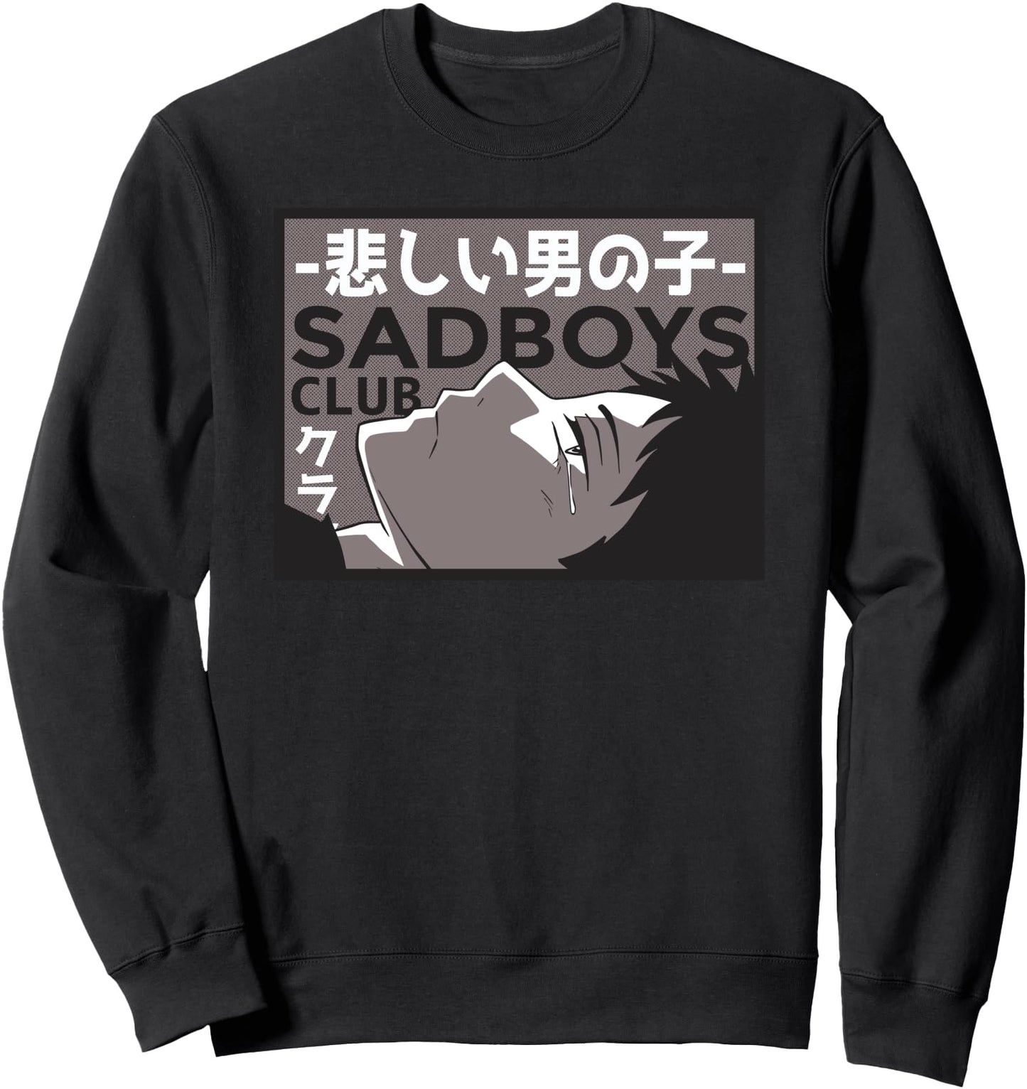 Sad Boys Club - Anime Boy Illustration Japanese Sweatshirt
