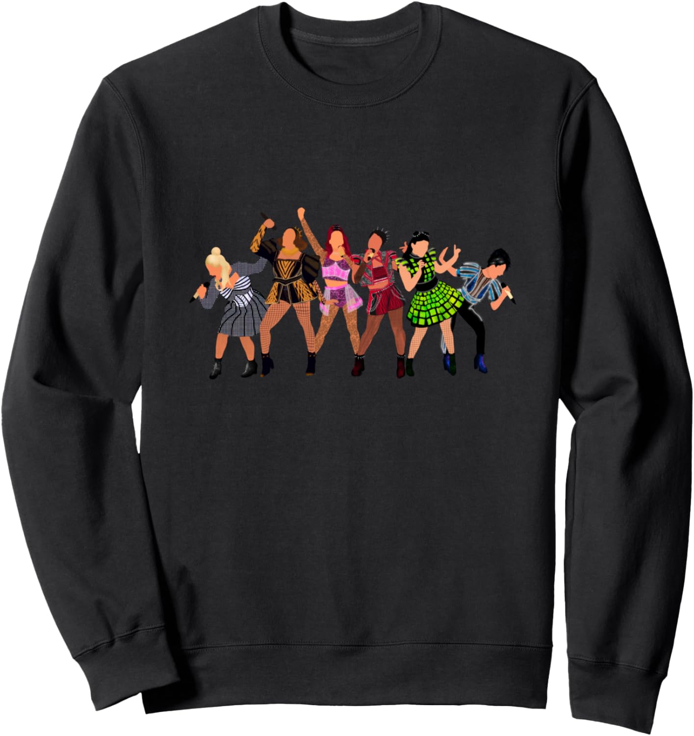 Six Queens Musical Theatre Theater Musicals Sweatshirt