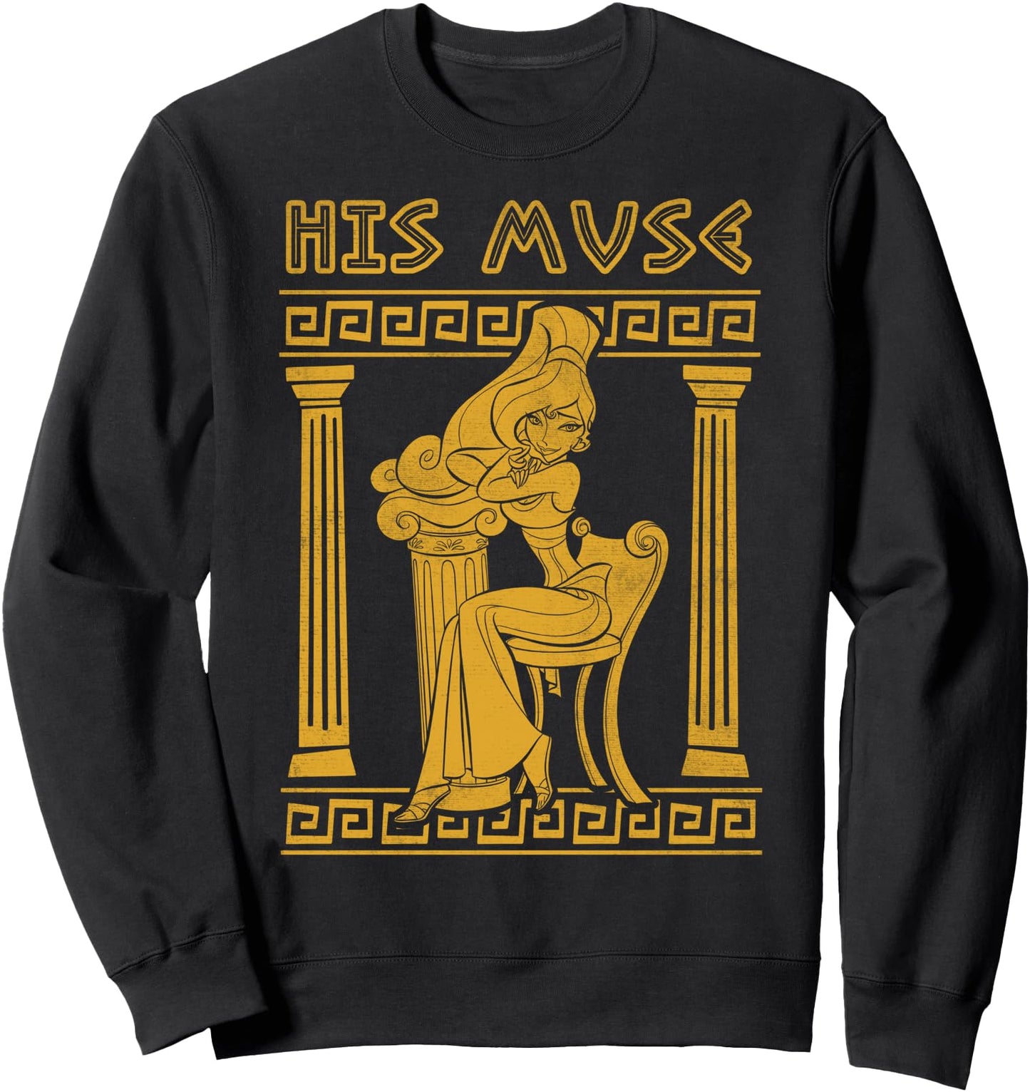 Disney Hercules Valentine's Day Megara His Muse Greece Pose Sweatshirt