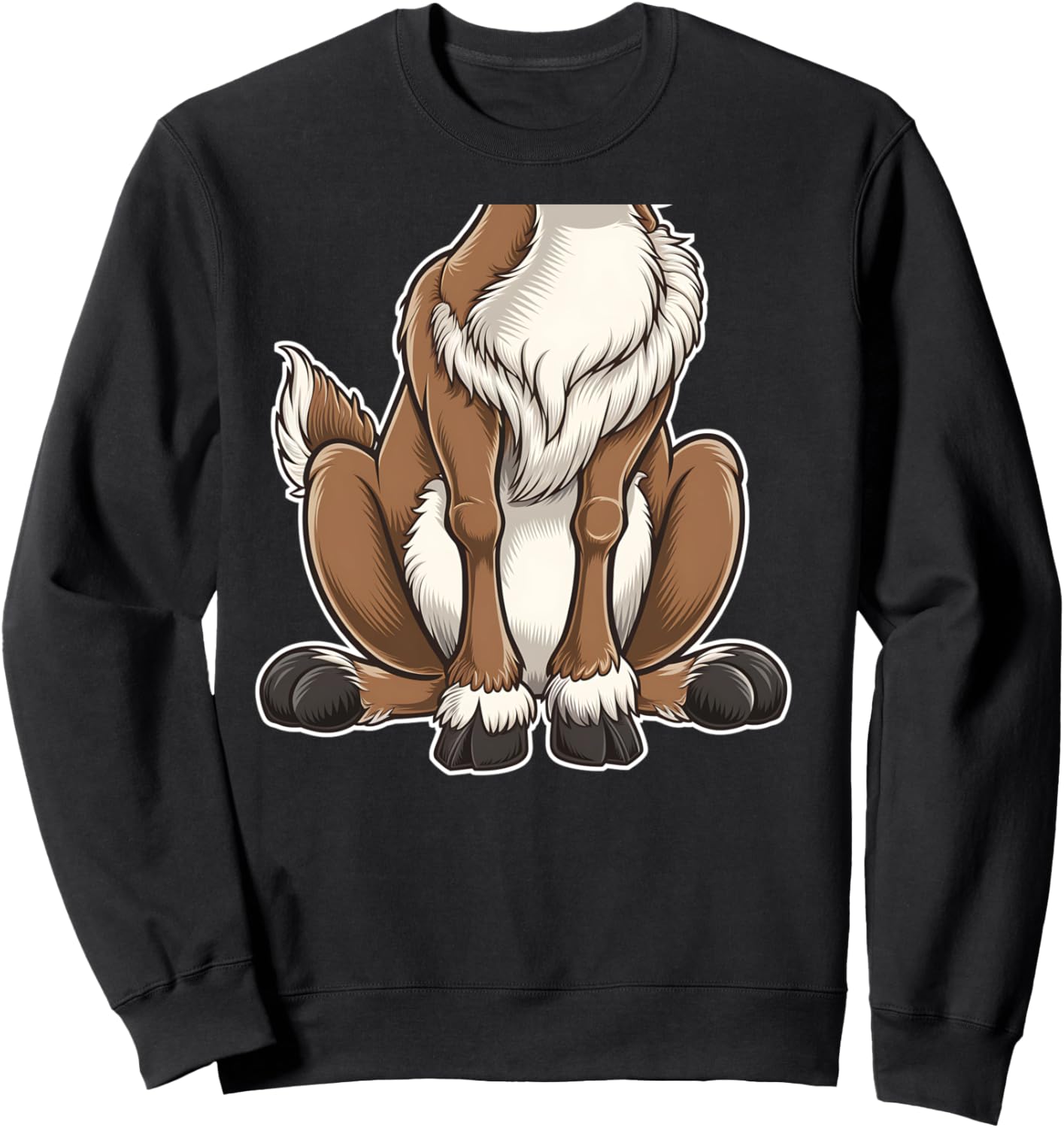 Funny Reindeer Adult Kids Men Women Brown Deer Costume Sweatshirt
