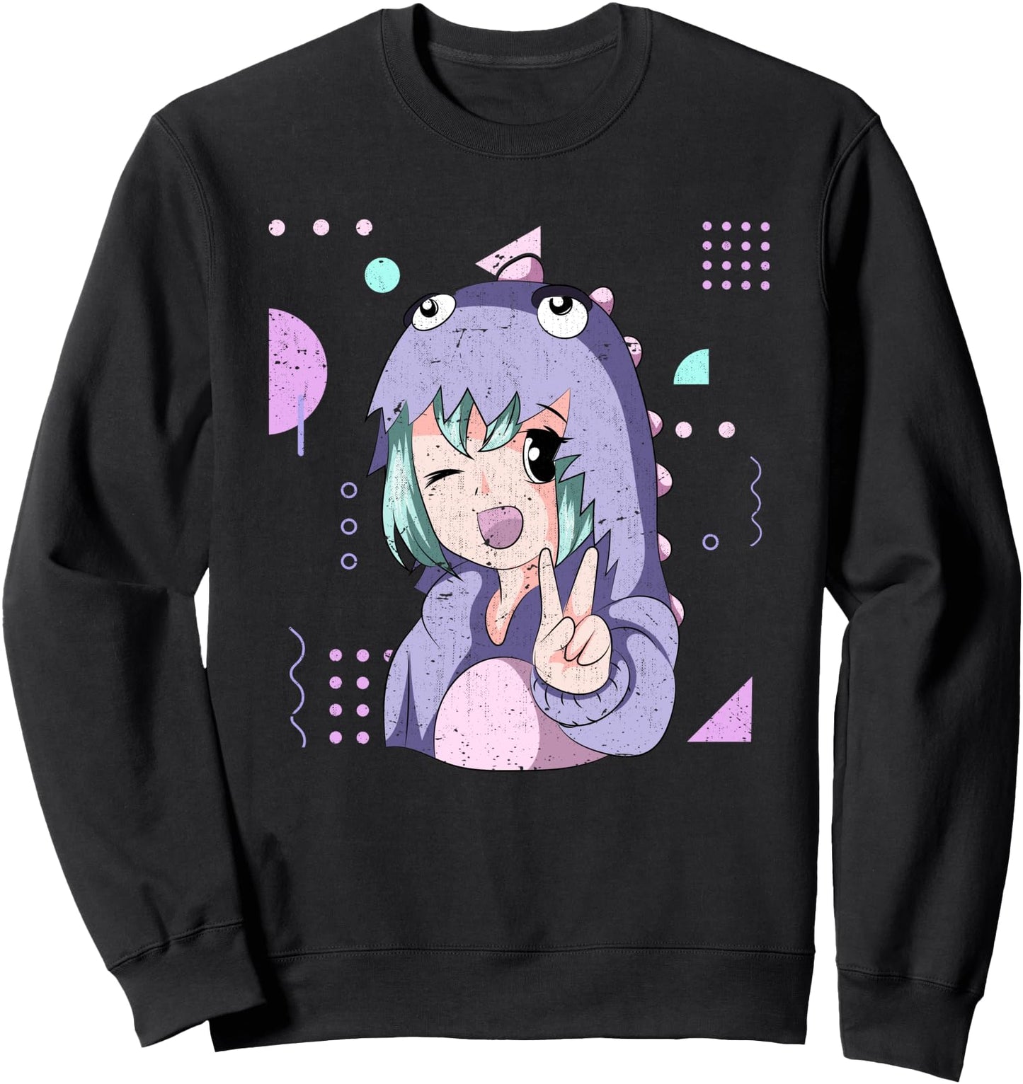 Senpai Kawaii Otaku Anime Vaporwave Japanese Pastel Goth Sweatshirt
