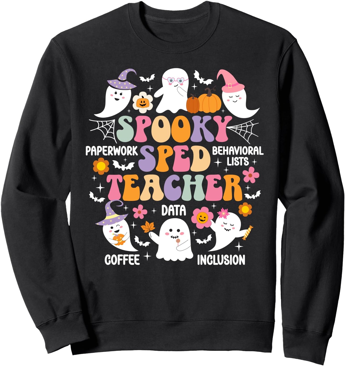 Spooky SPED Teacher Halloween SPED Teaching Groovy Sweatshirt