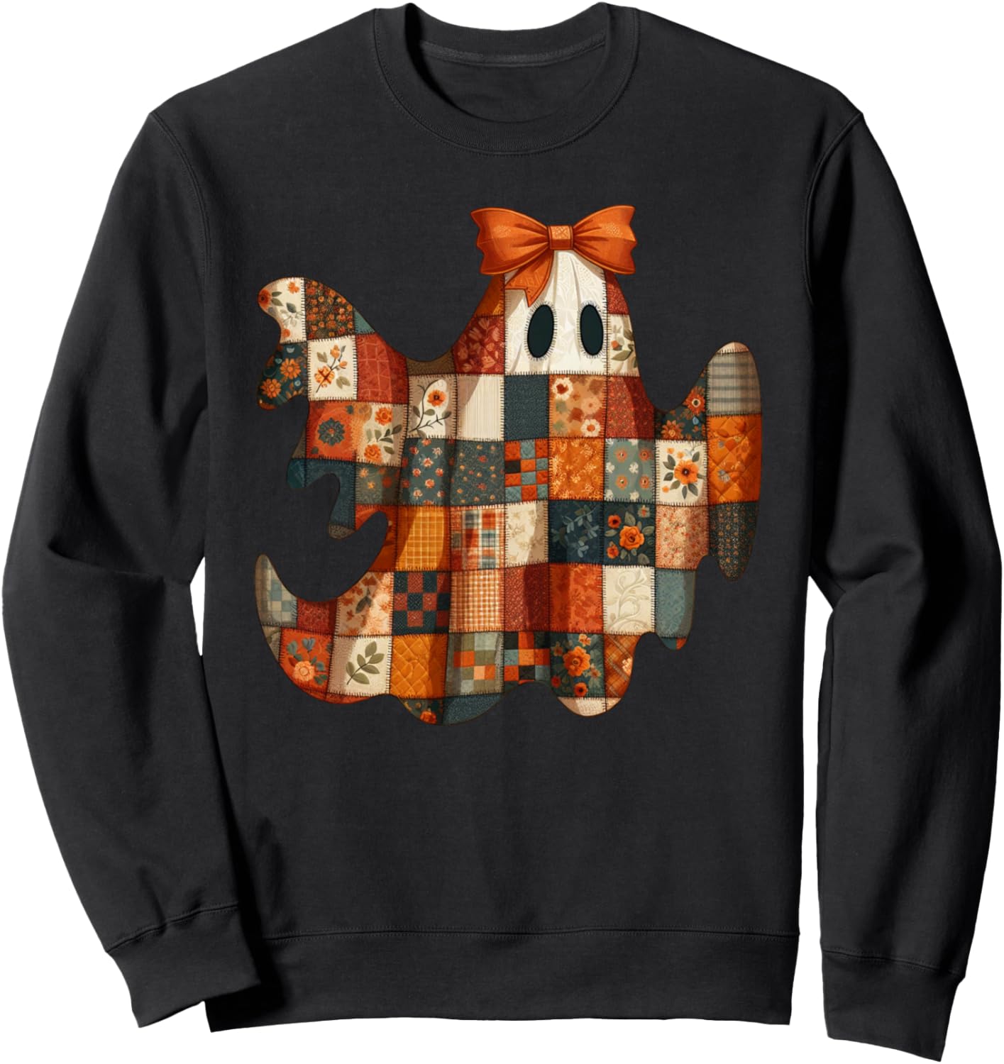 Patchwork Ghost Quilters Fall Quilting Sewers Halloween Sweatshirt