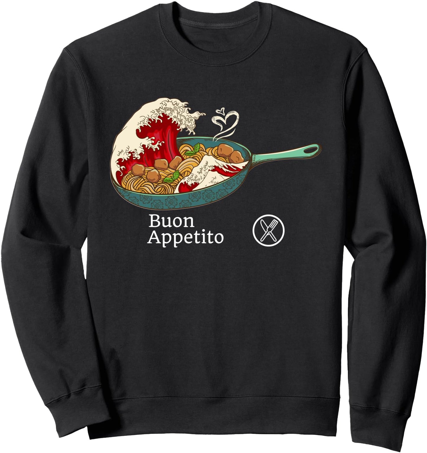Spaghetti Bolognese - Italian Noodles - Japanese Ramen Style Sweatshirt