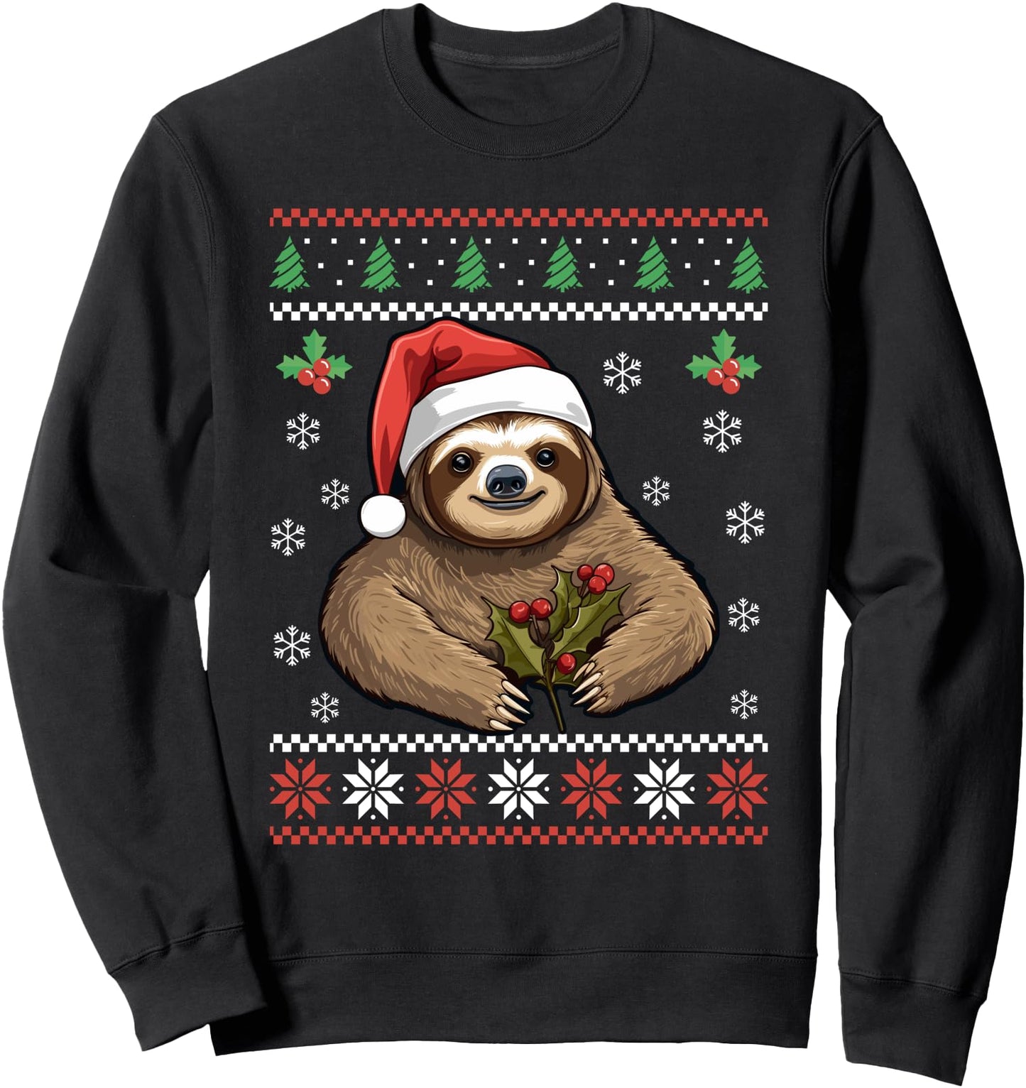 Cute Sloth Ugly Christmas Sweater Xmas for Adults Sweatshirt
