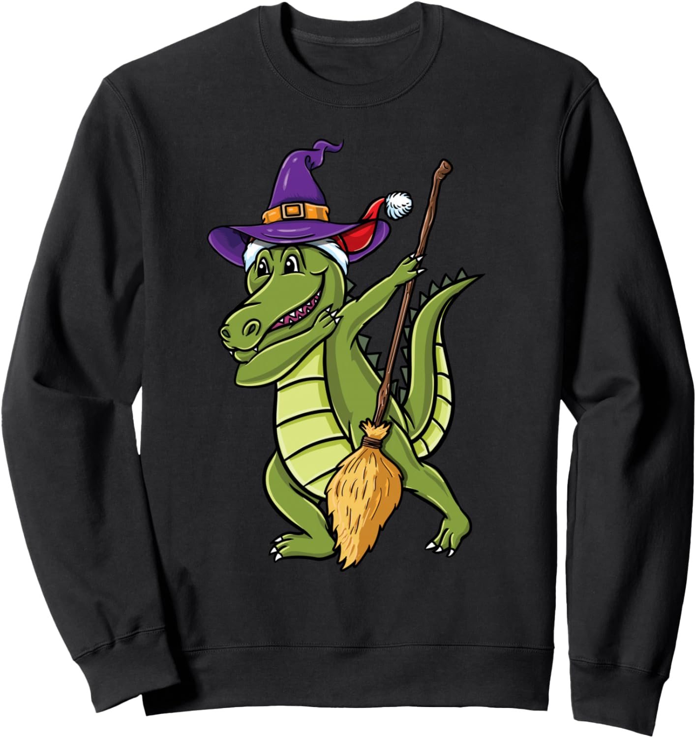 Dabbing Christmas Crocodile Halloween Sweatshirt