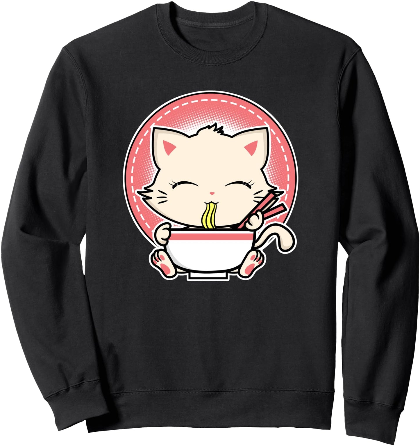 Kawaii Japanese Anime Cat Ramen Sweatshirt
