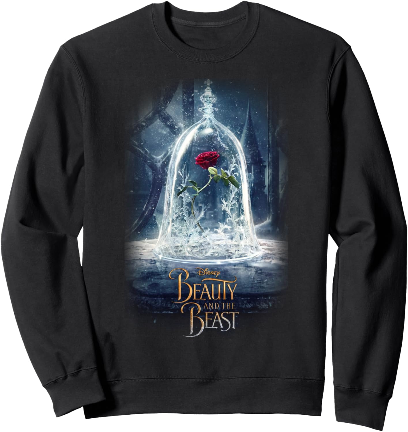 Disney Beauty And The Beast Epic Glass Rose Sweatshirt Sweatshirt