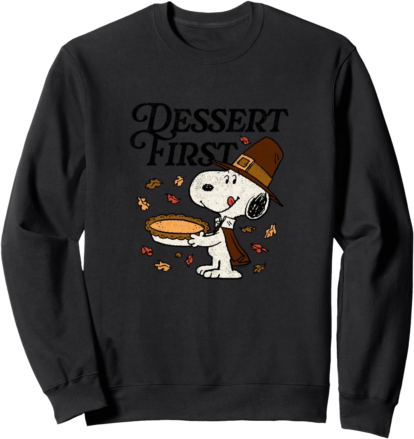 Snoopy Pumpkin Pie Fall Feast Design Sweatshirt