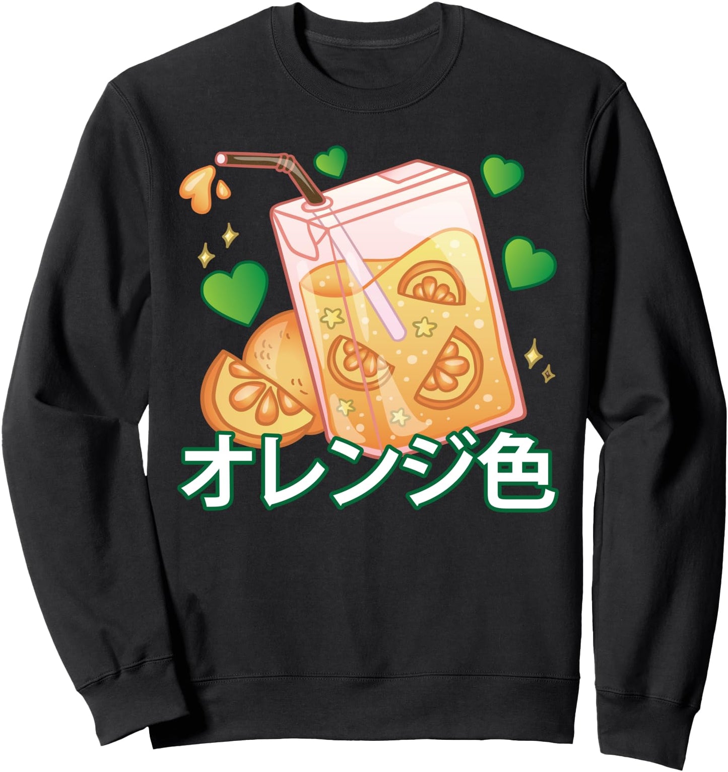 Anime Art - Orange Juice - Japanese Aesthetics - Otaku Sweatshirt