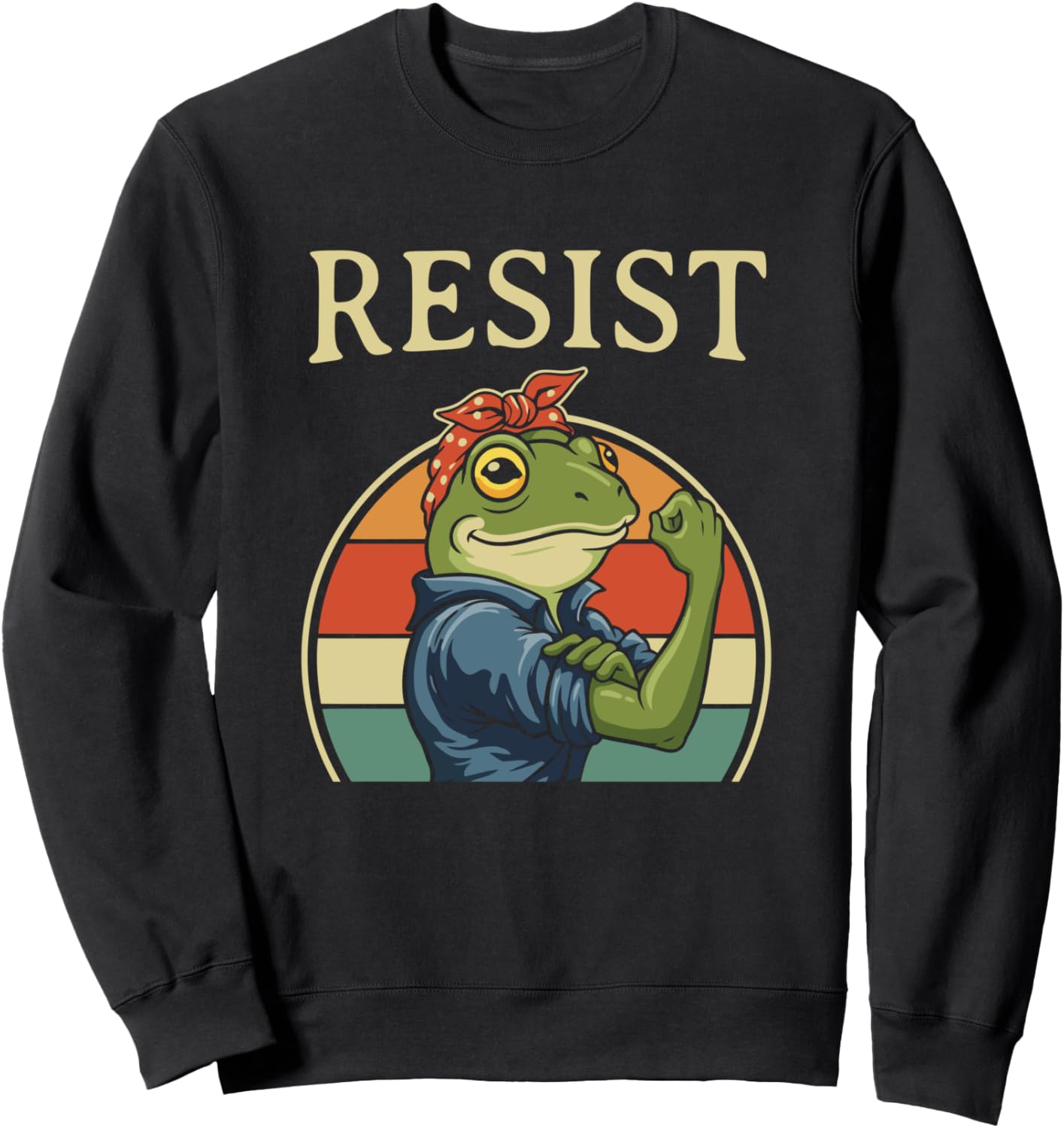Funny Frogs Resist Frogs Protest Against Tariffs Sweatshirt