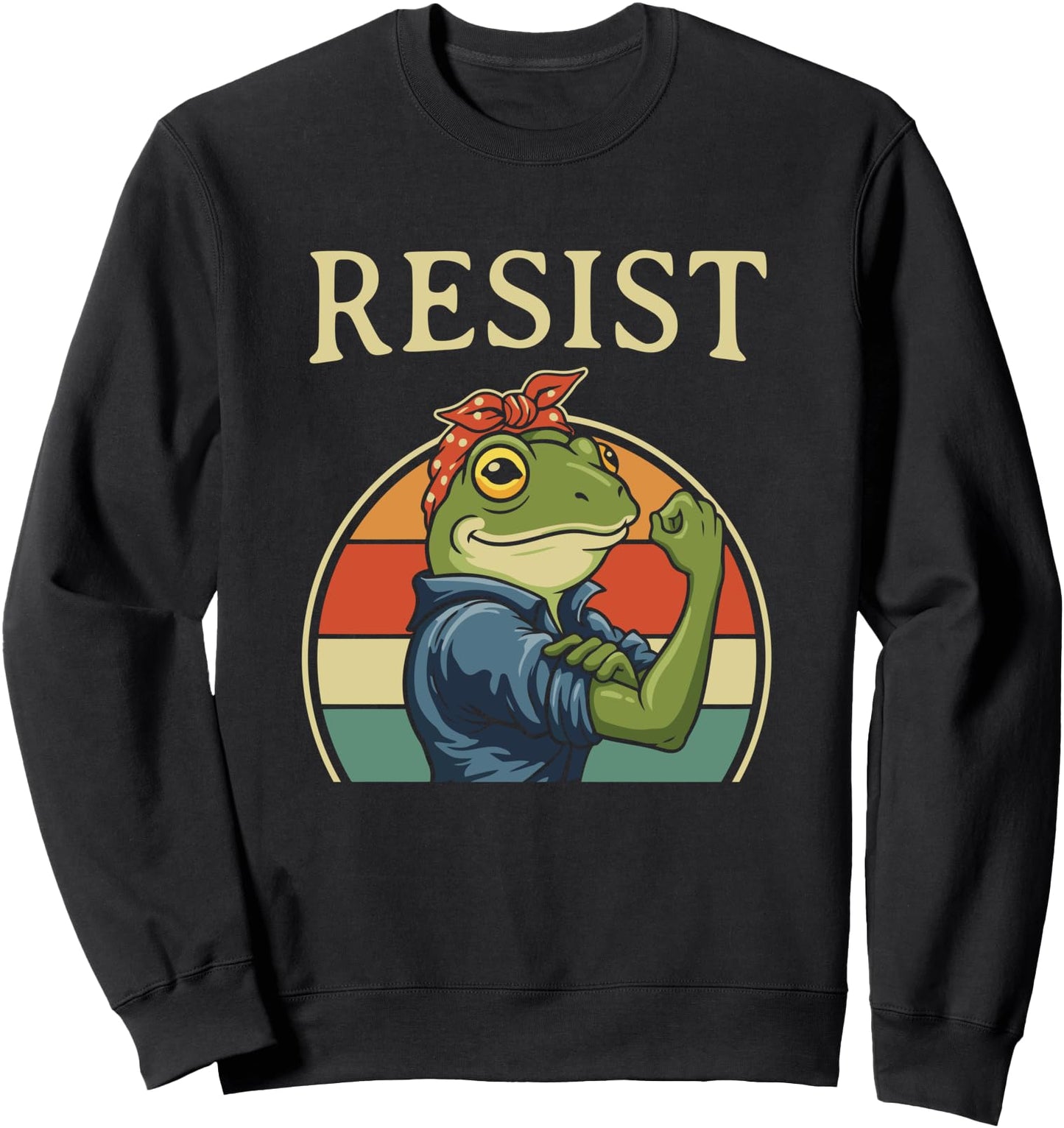Funny Frogs Resist Frogs Protest Against Tariffs Sweatshirt