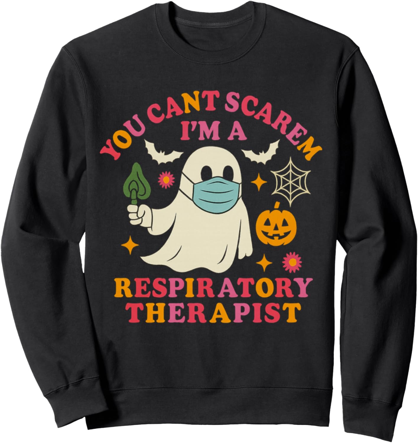 Halloween Respiratory Therapist Therapy RT Nurse Pulmonology Sweatshirt