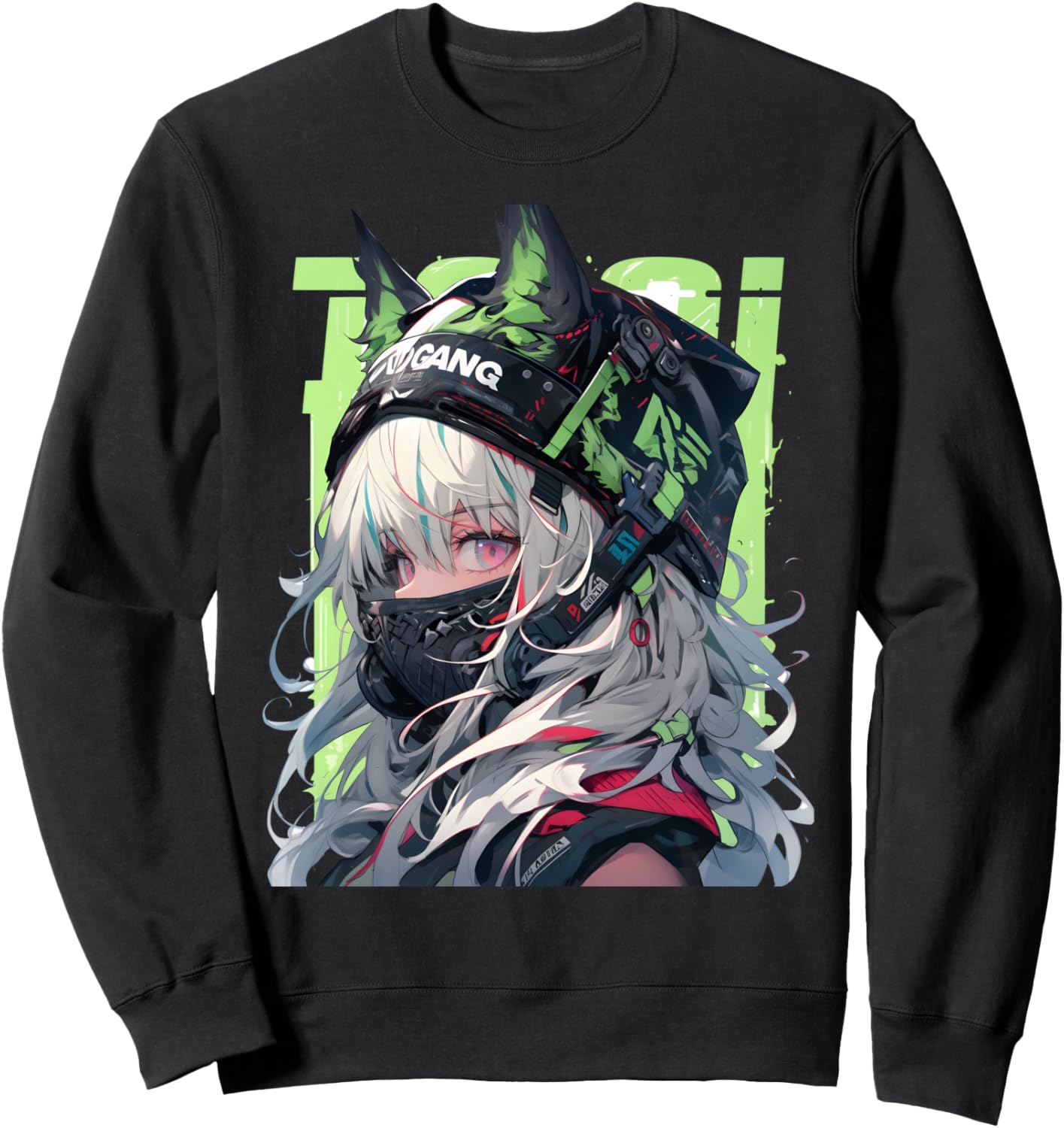 Manga Anime Aesthetic Cyberpunk Techwear Harajuku Sweatshirt
