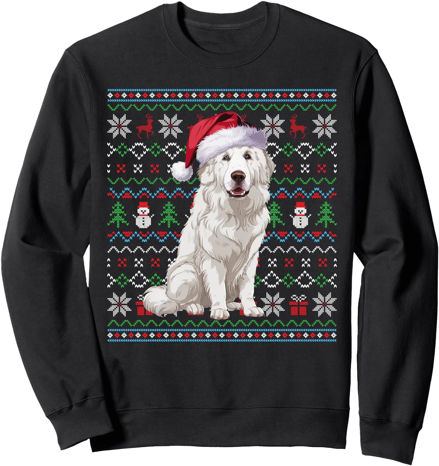Ugly Great Pyrenees Dog Lovers Xmas Sweater Santa Christmas Sweatshirt