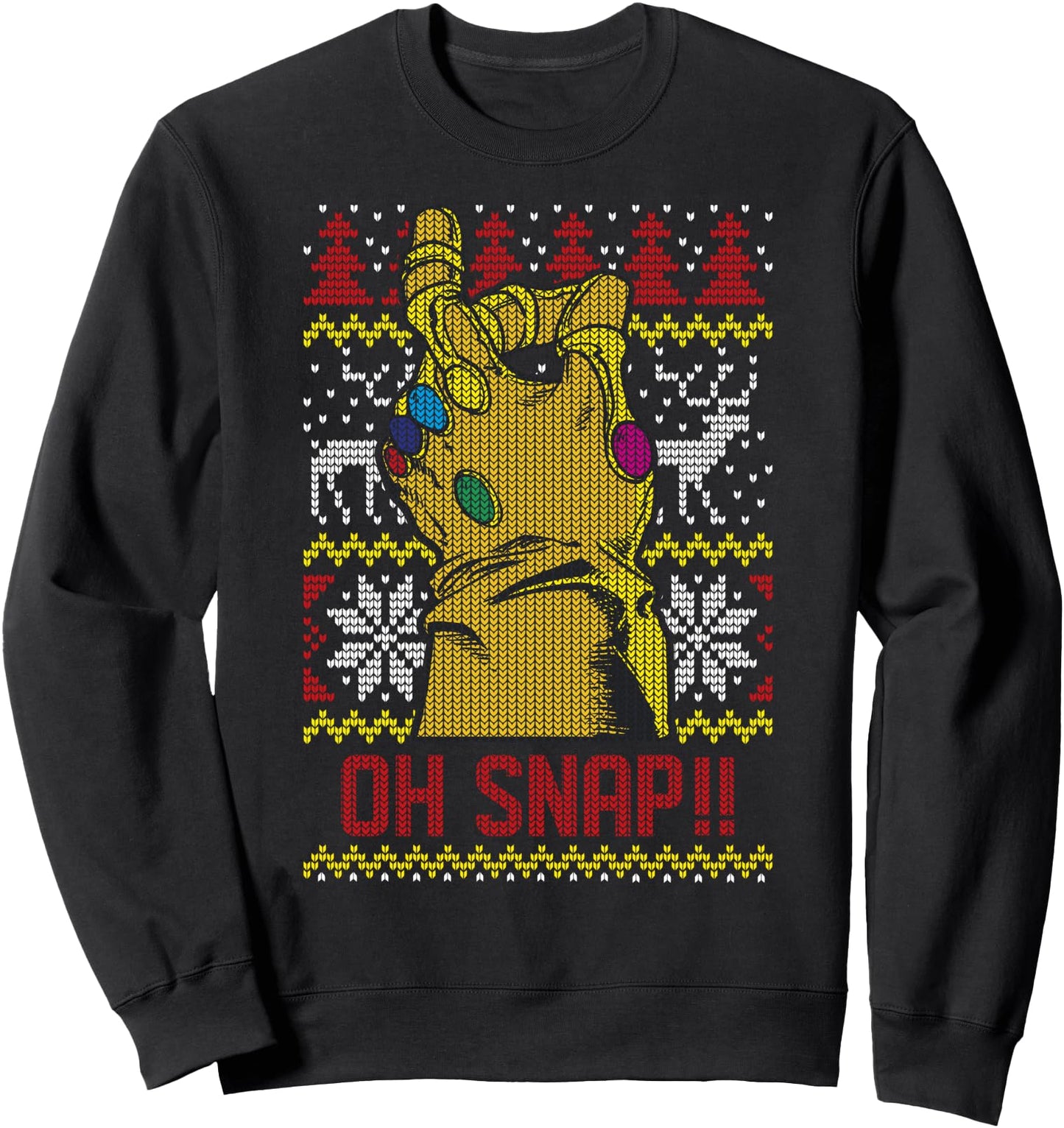 Marvel Thanos Oh Snap!! Ugly Christmas Sweater Sweatshirt Sweatshirt