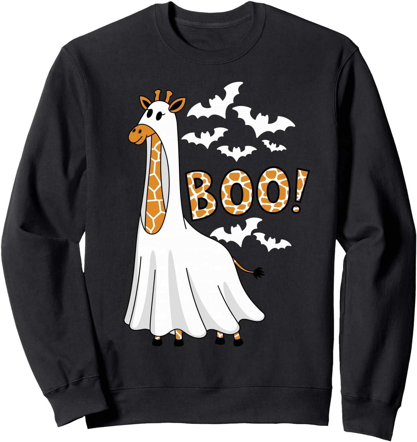 Cute Giraffe Boo Halloween Costume Zoo Lover Sweatshirt