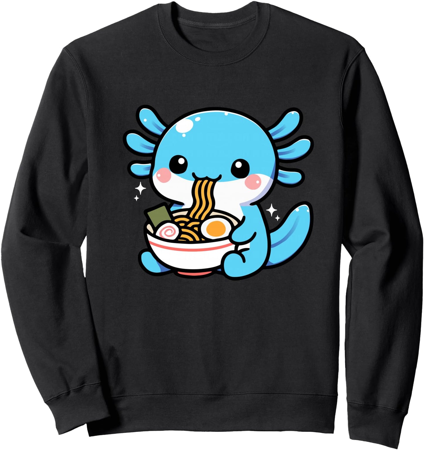 Kawaii Axolotl Ramen Noodles Japanese Cute aesthetic Anime Sweatshirt