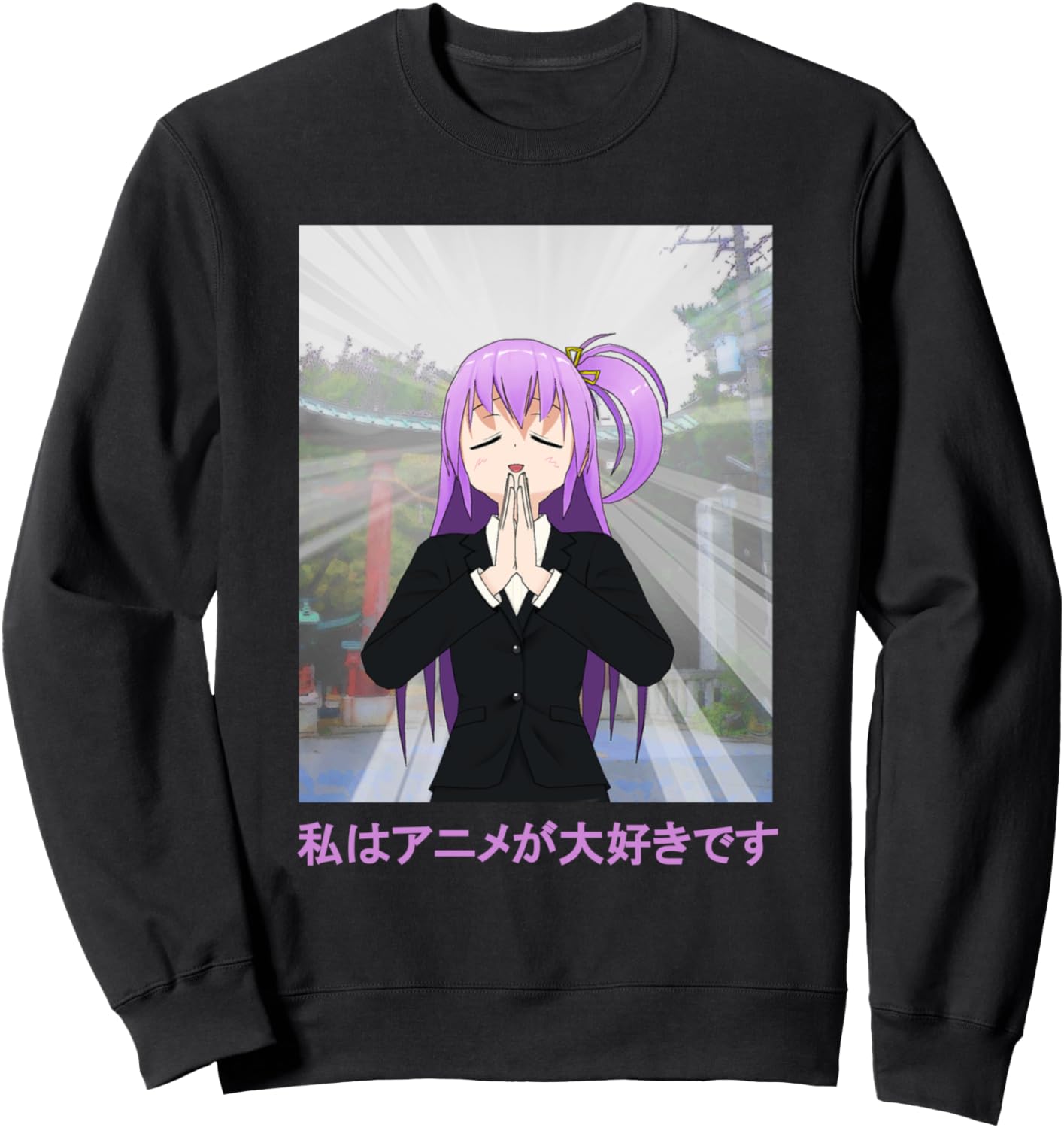 Anime Girl Sweatshirt for Women Girls Anime Lover Gift