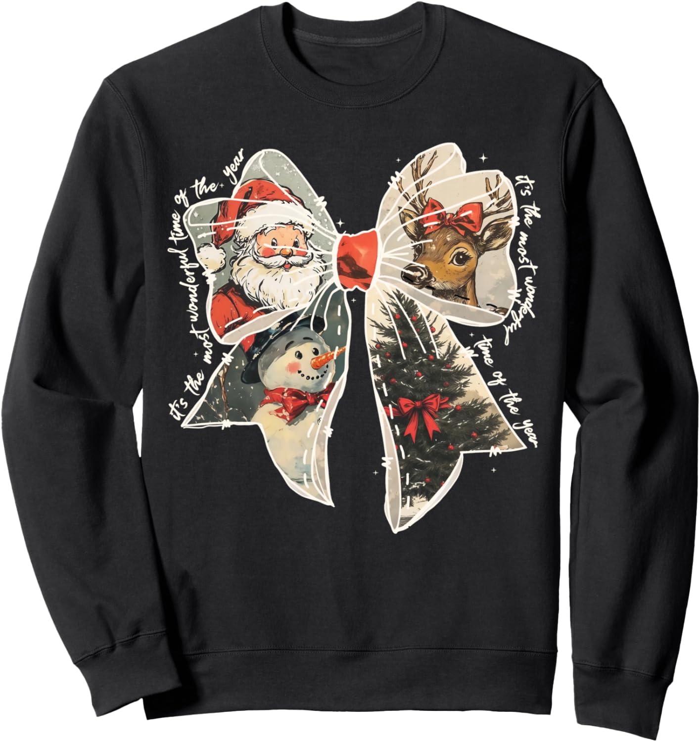 Coquette Bow It's The Most Wonderful Time Of The Year Sweatshirt