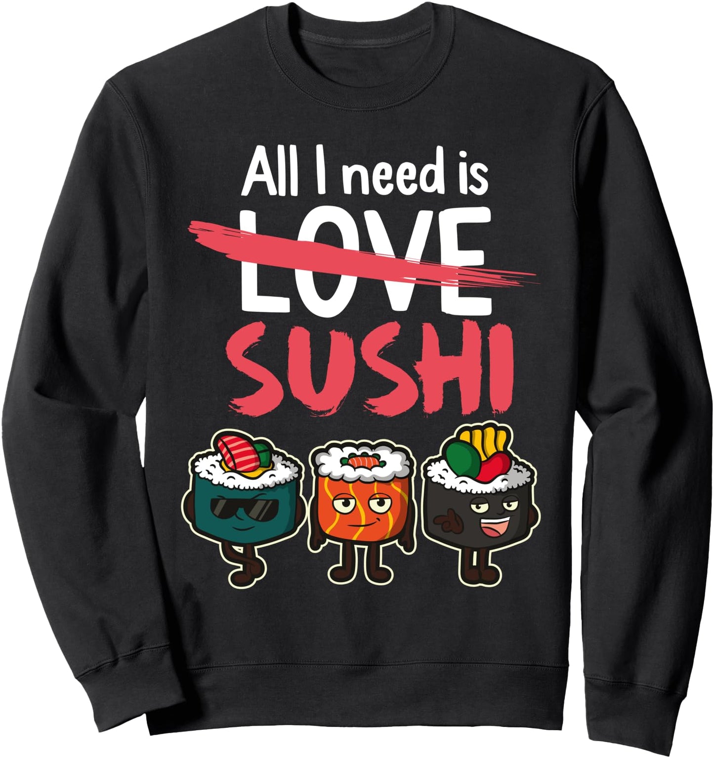 Japanese Anime Kawaii Sushi Love Sweatshirt
