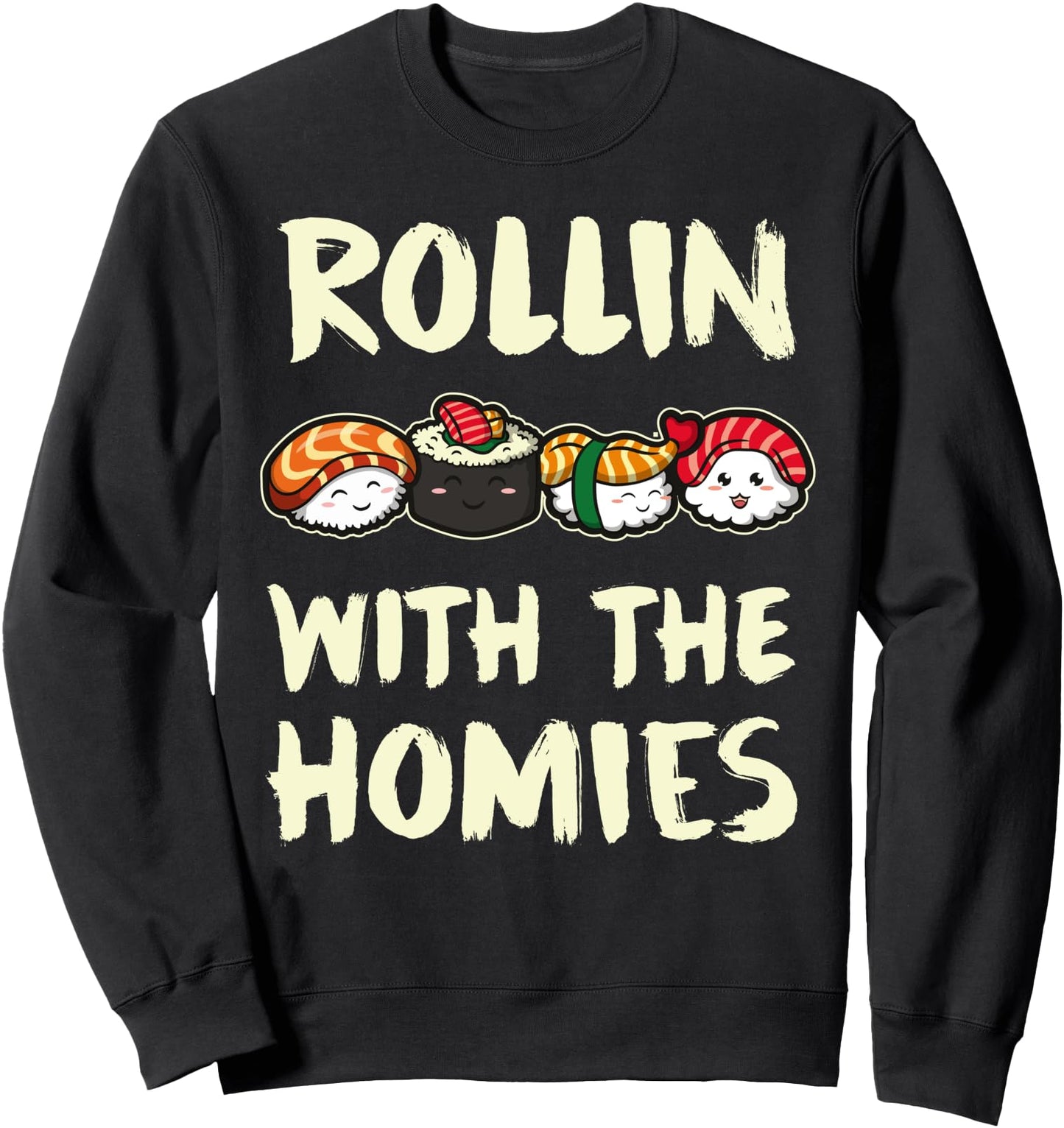 Japanese Anime Kawaii Sushi Homies Sweatshirt