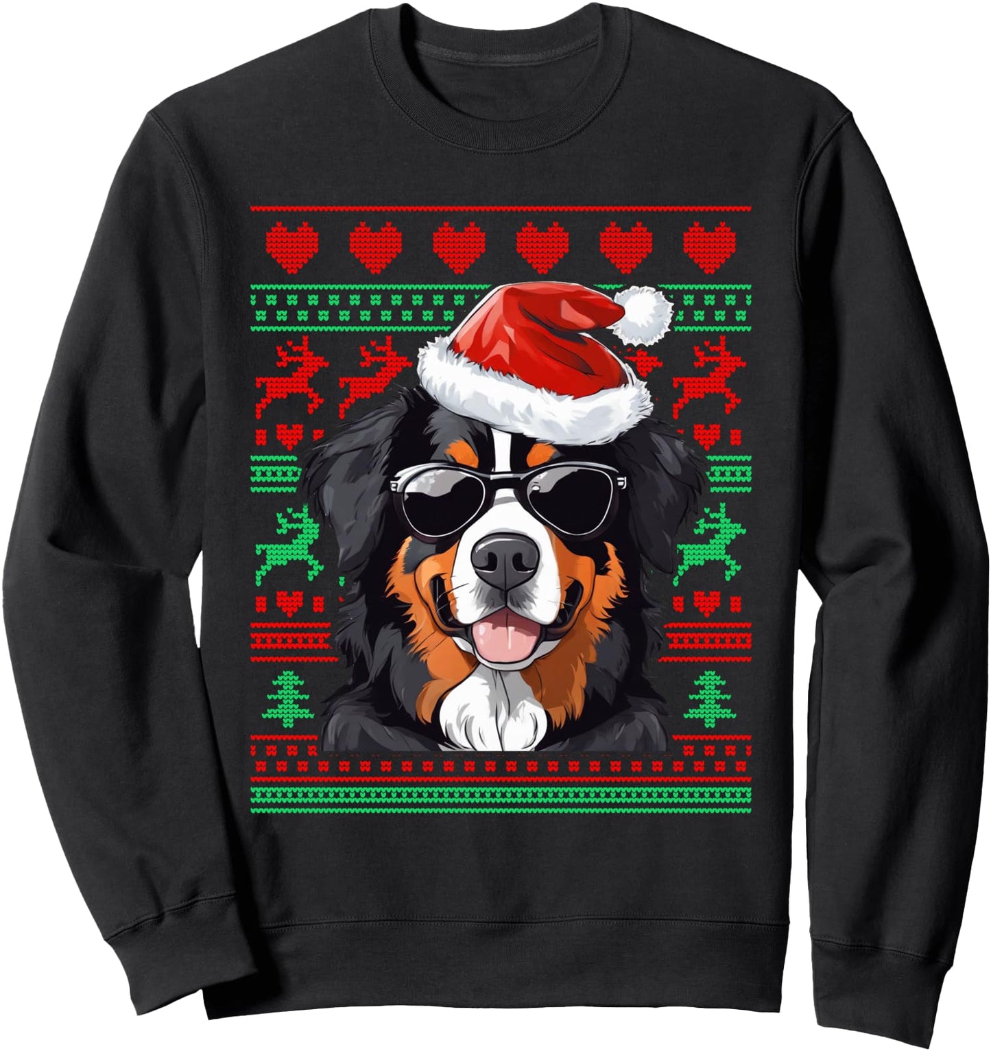 Funny Bernese Mountain Dog Christmas Jumper Sweatshirt