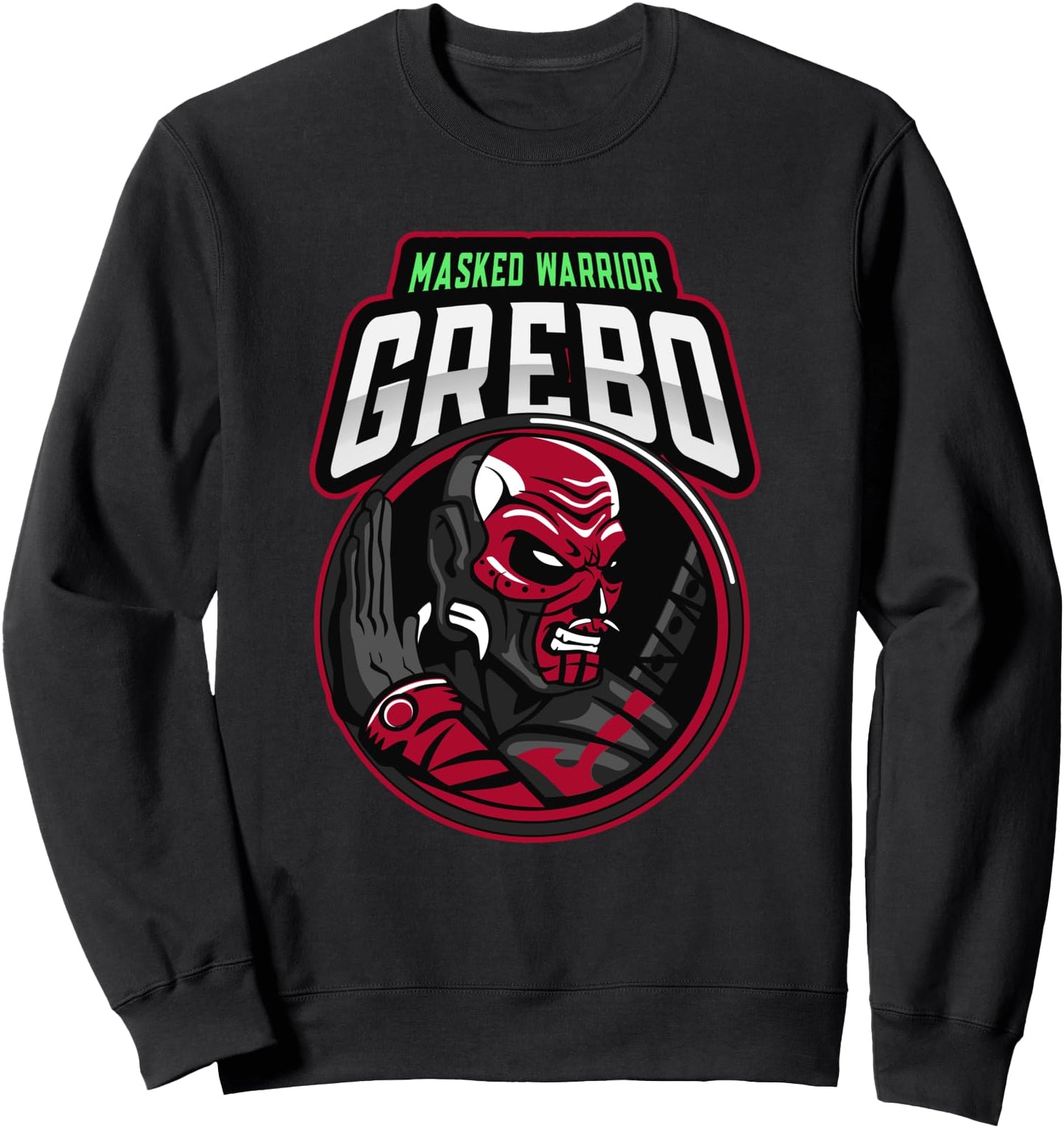 Grebo Masked Warrior, Liberian Superhero,African Ancestry Sweatshirt