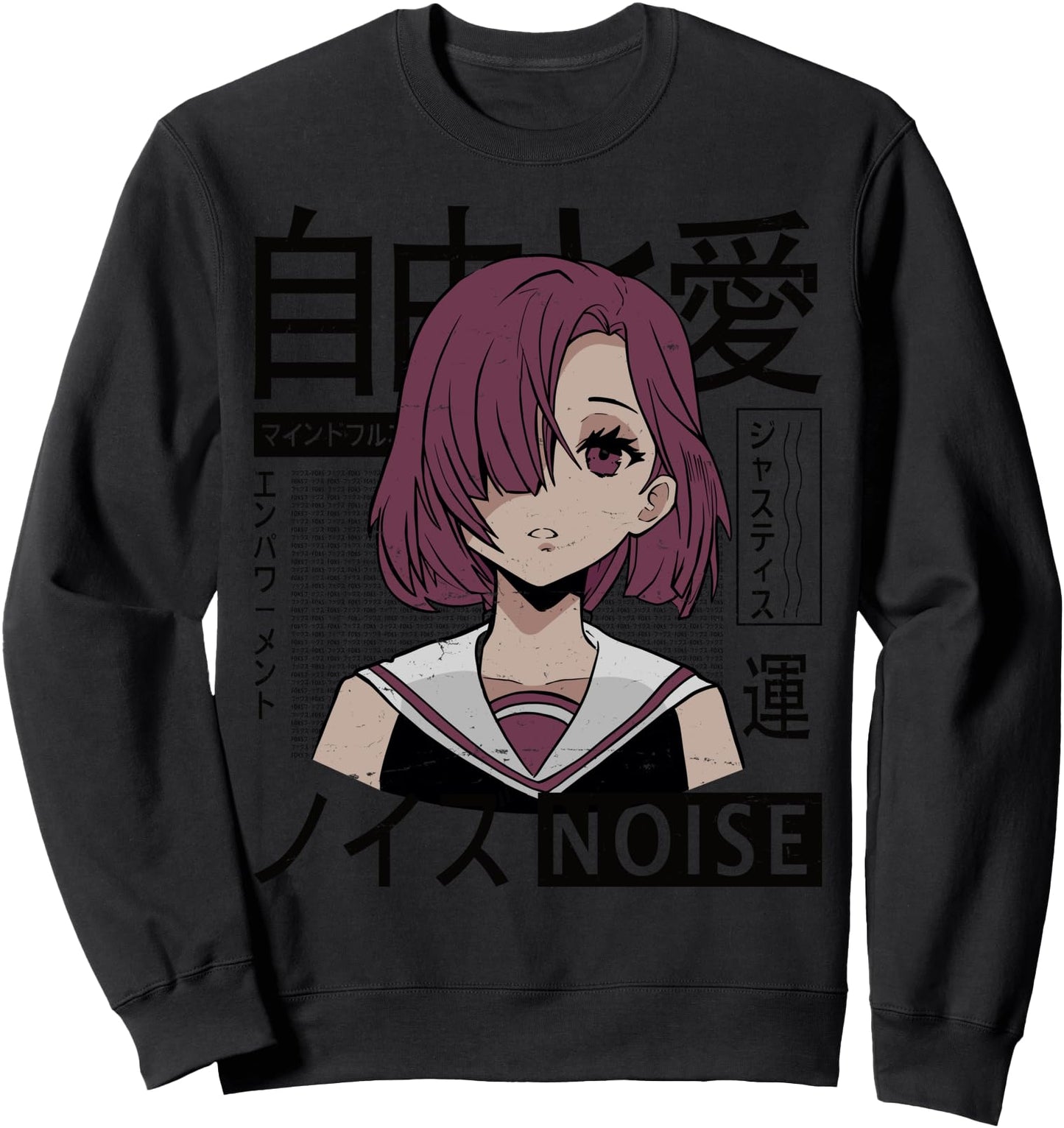 Vaporwave - Kawaii Aesthetic - Japanese Korean - Anime Girl Sweatshirt