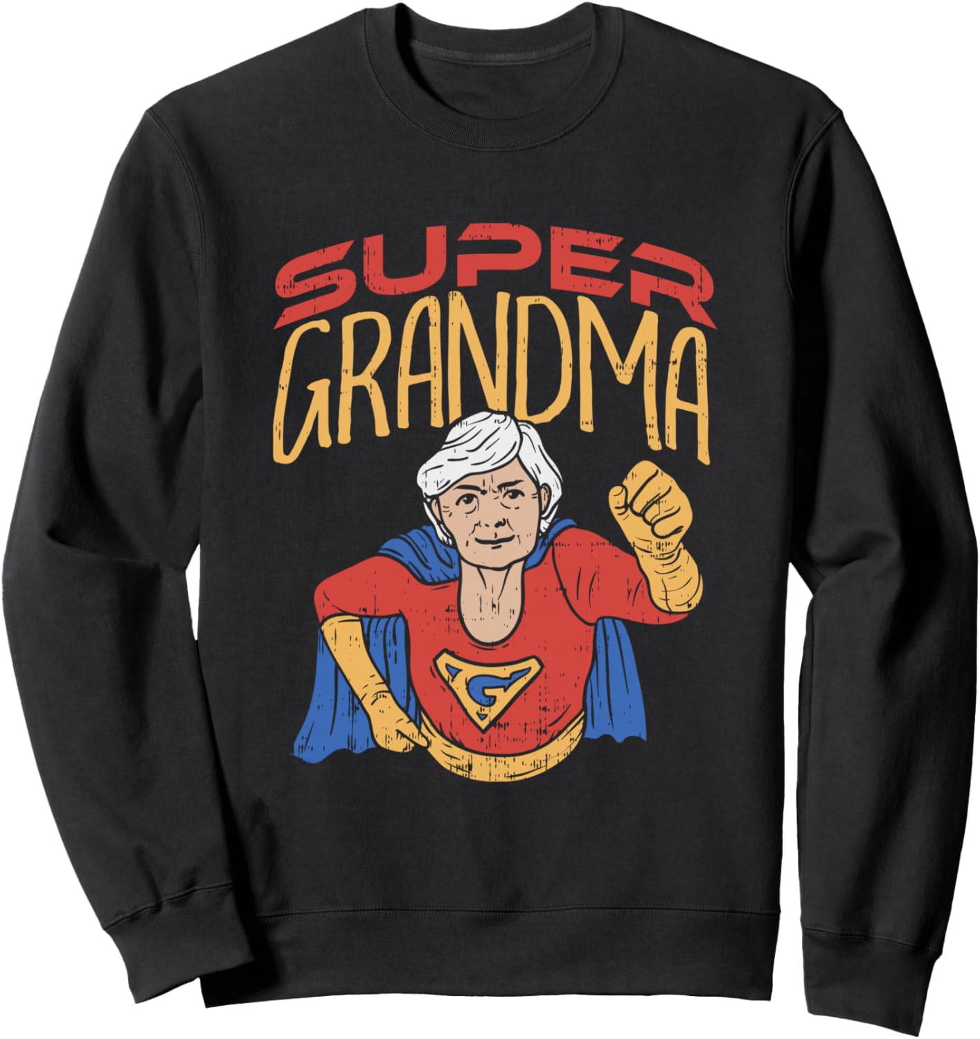 Super Grandma Best Grandma Grandmother Superhero Sweatshirt