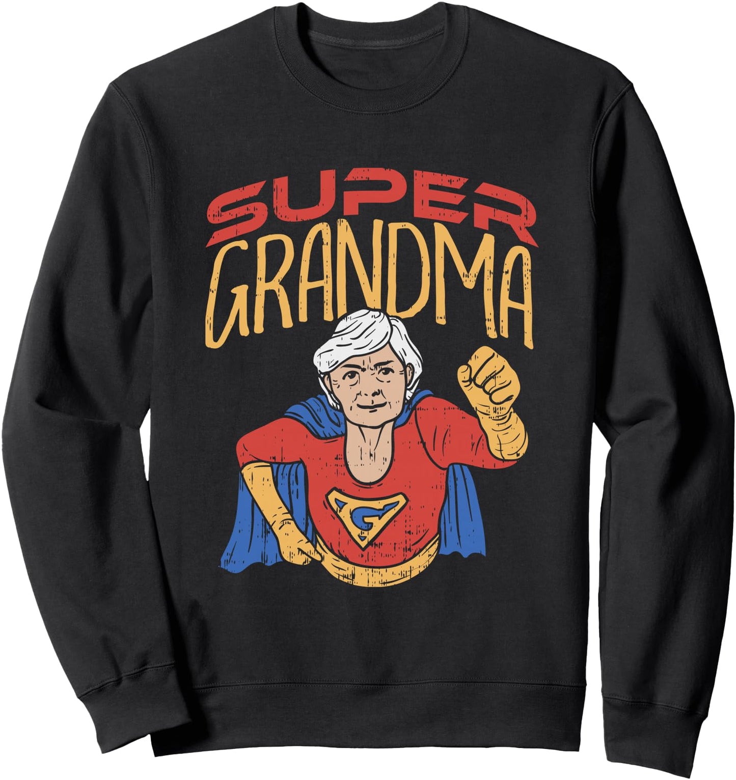 Super Grandma Best Grandma Grandmother Superhero Sweatshirt