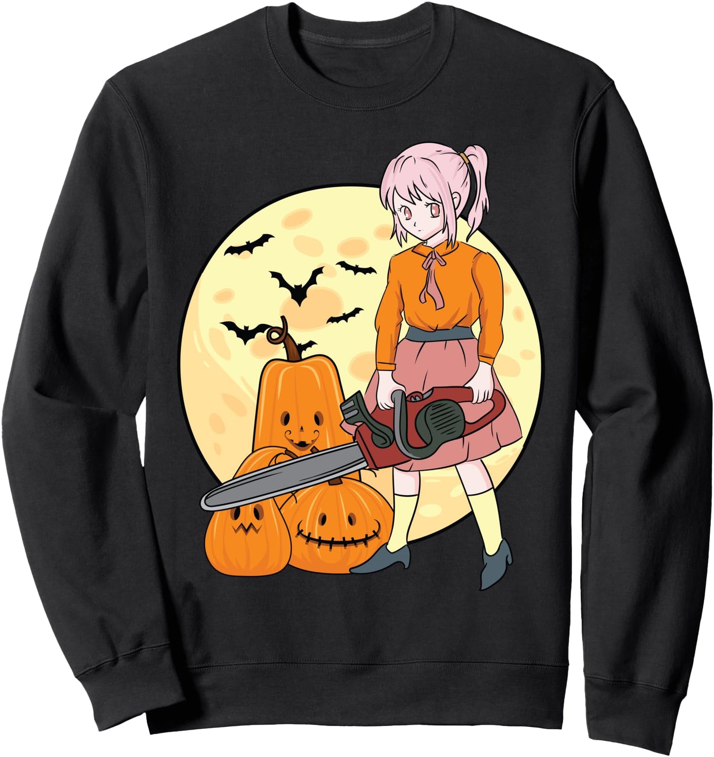 Anime Girl - Halloween - Japan Culture - Japanese Aesthetic Sweatshirt