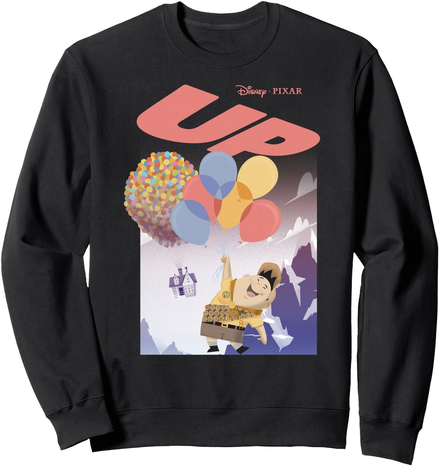 Disney Pixar Up Movie Poster Cartoon Style Sweatshirt Sweatshirt