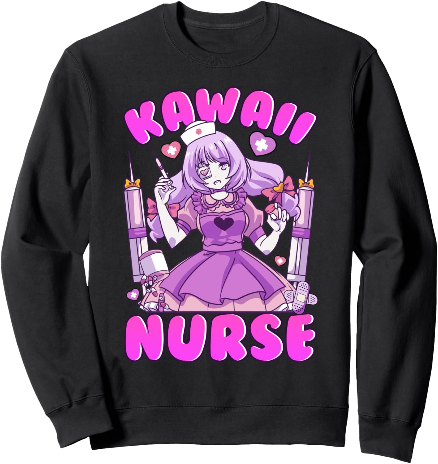 Kawaii Nurse Love Being Nurse Kawaii Love Anime Nurse Anime Sweatshirt
